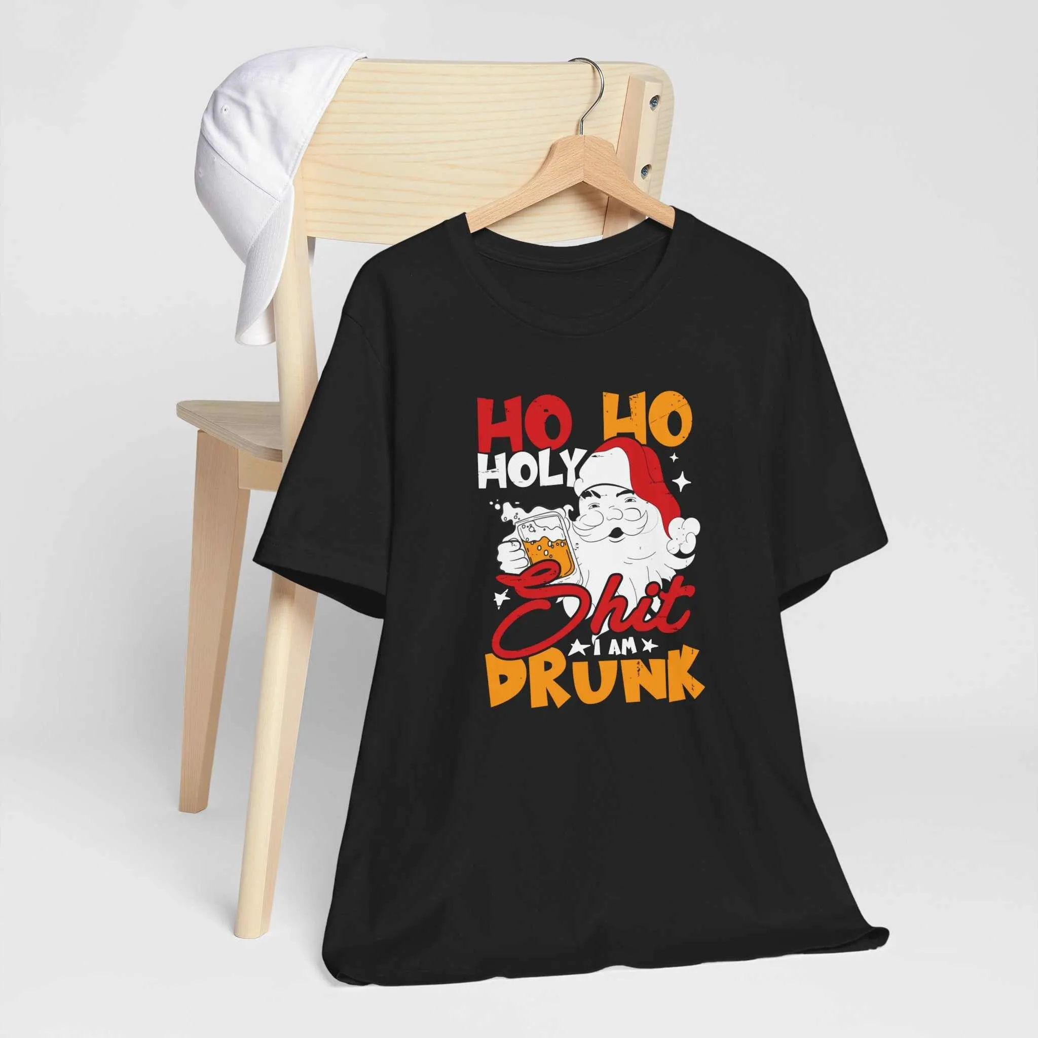 Holiday Funny Alcohol Drunk Santa Xmas T Shirt | Festive Cheer