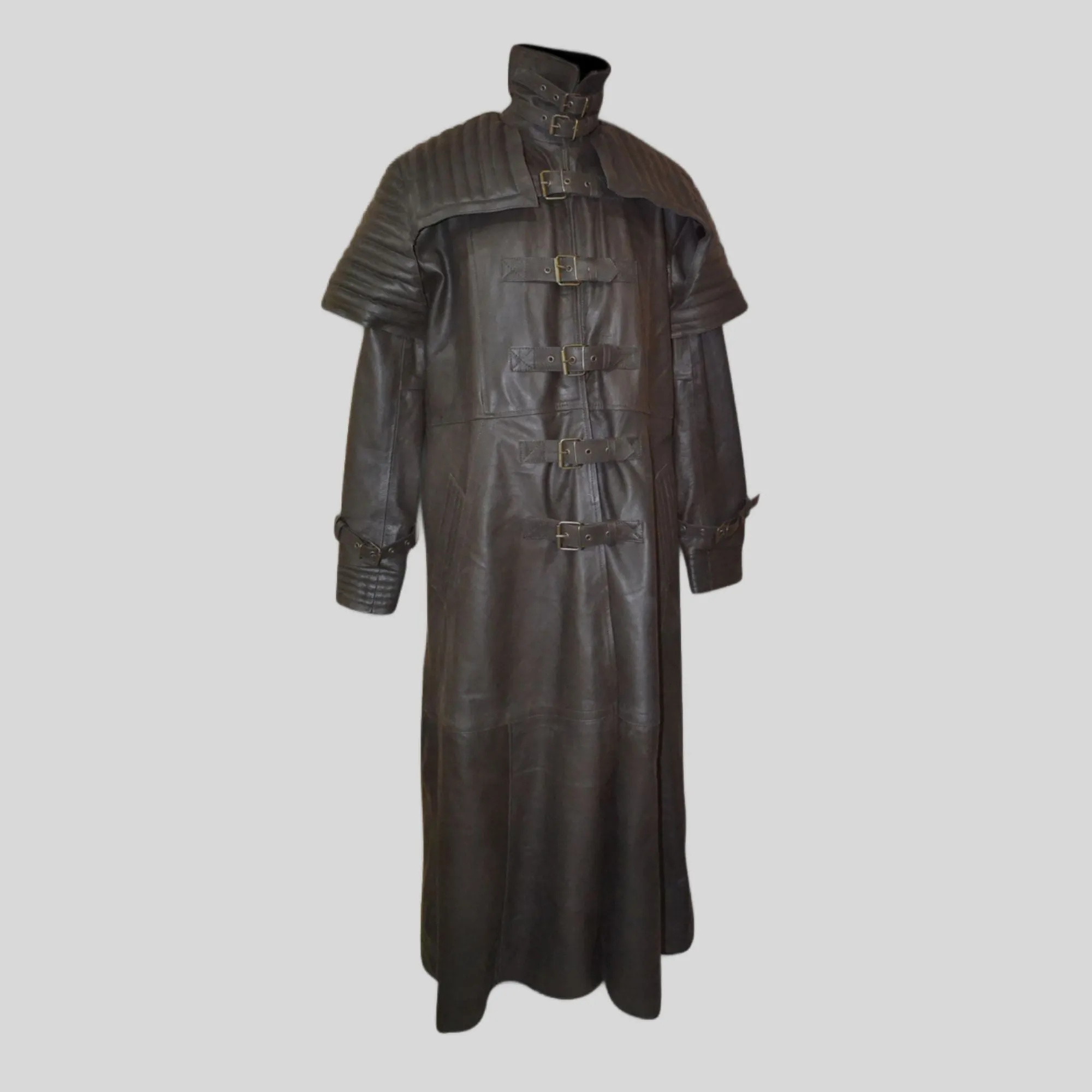 Hugh Jackman Van Helsing Brown Leather Long Trench Coat