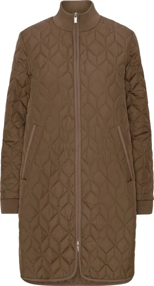 Ilse Jacobsen Women&#x27;s Padded Quilt Coat Cub Brown | Buy Ilse Jacobsen Women&#x27;s Padded Quilt Coat Cub Brown here | Outnorth