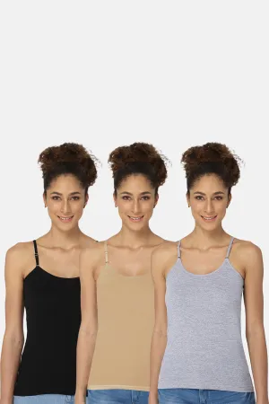 Intimacy Camisole-Slip Special Combo Pack - In08 - Pack of 3 - C53