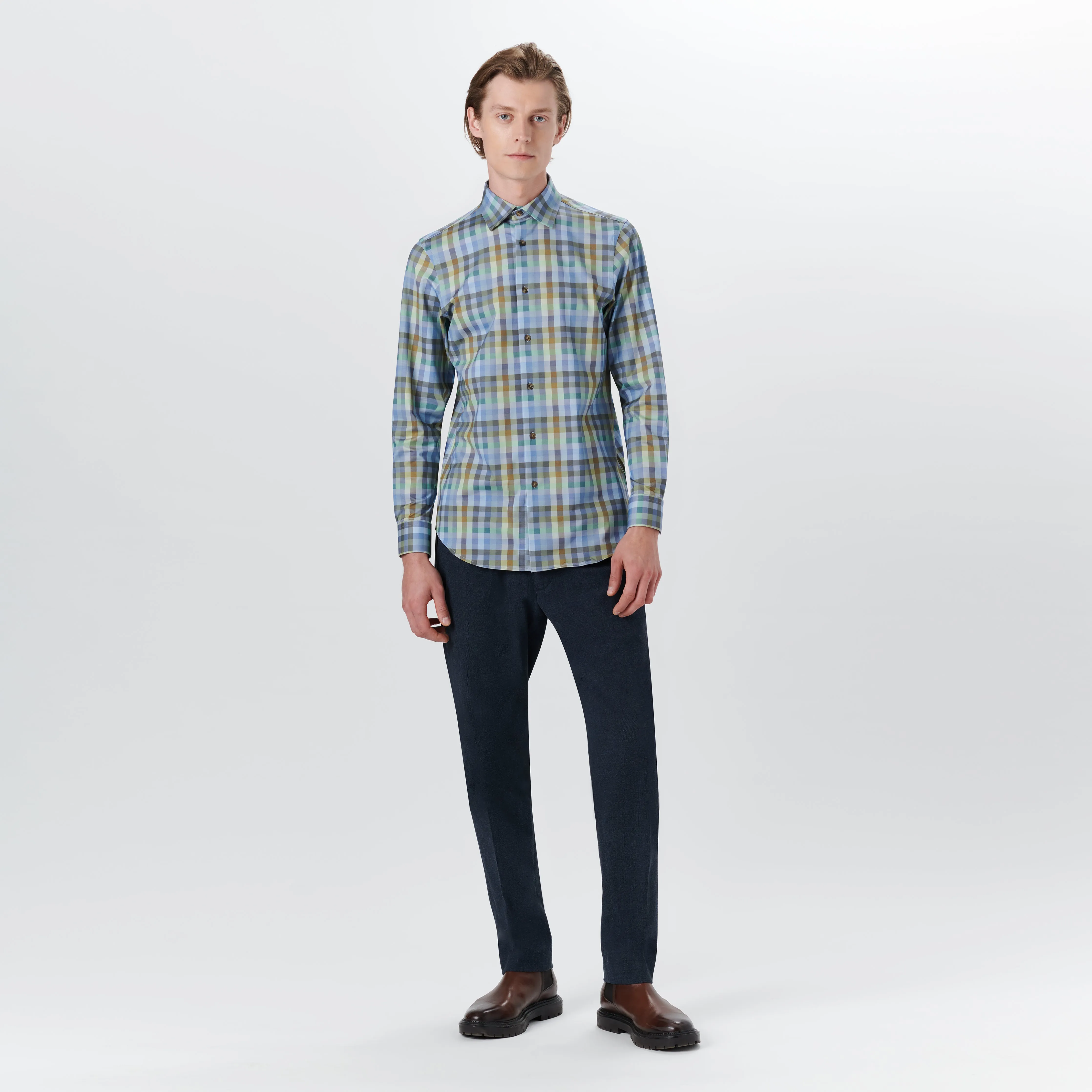 JAMES Small Check OoohCotton Shirt