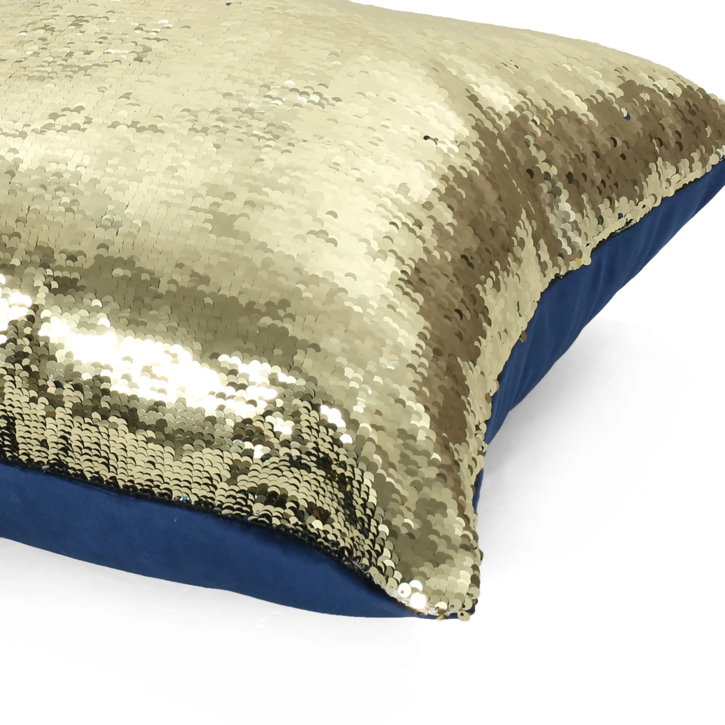 Jennifer Glam Square Reversible Sequin Pillow Cover