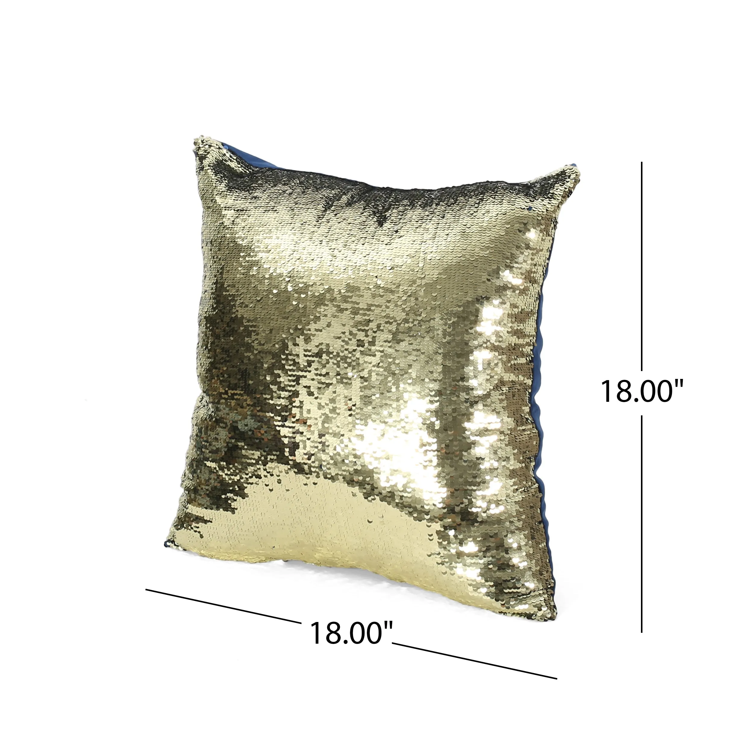 Jennifer Glam Square Reversible Sequin Pillow Cover