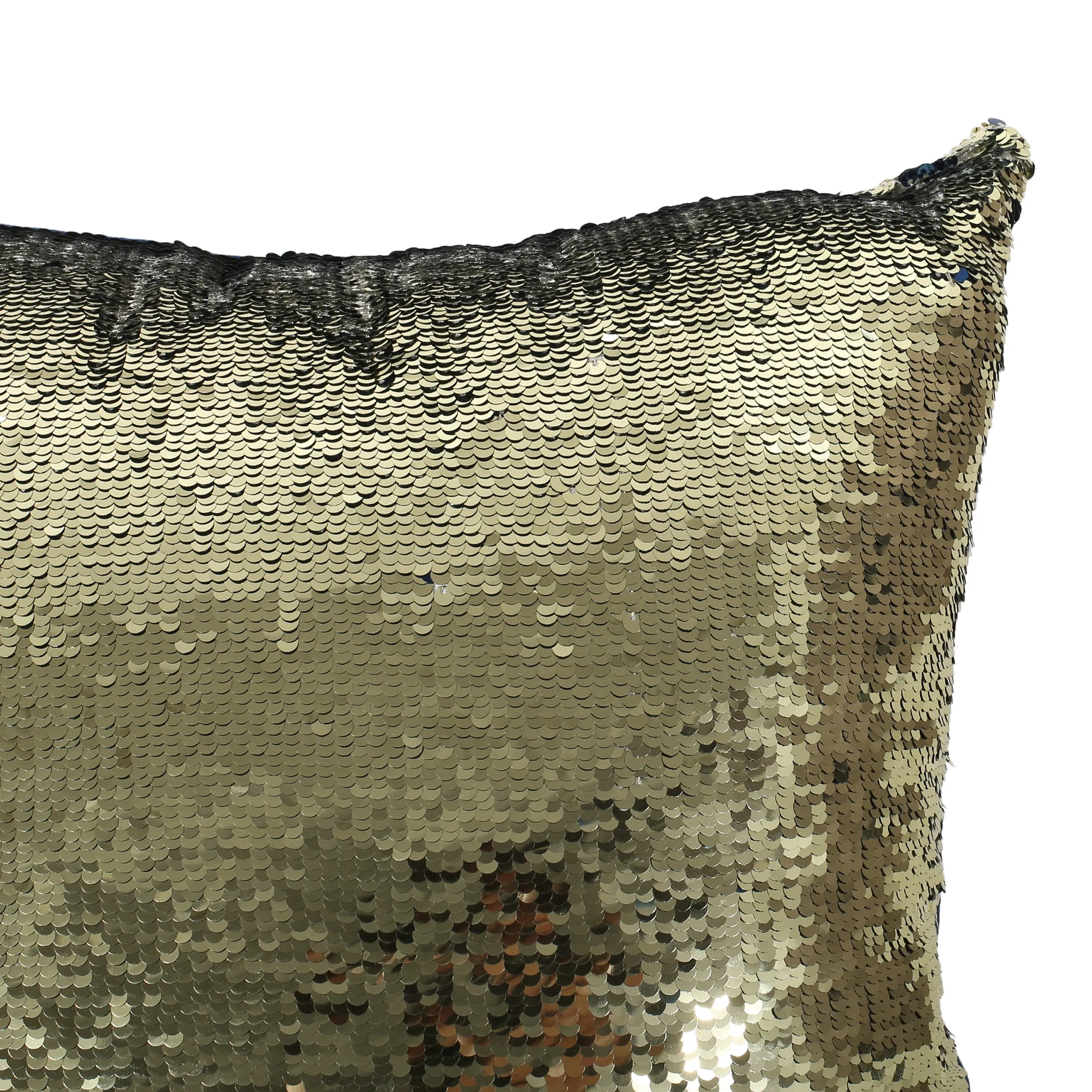 Jennifer Glam Square Reversible Sequin Pillow Cover