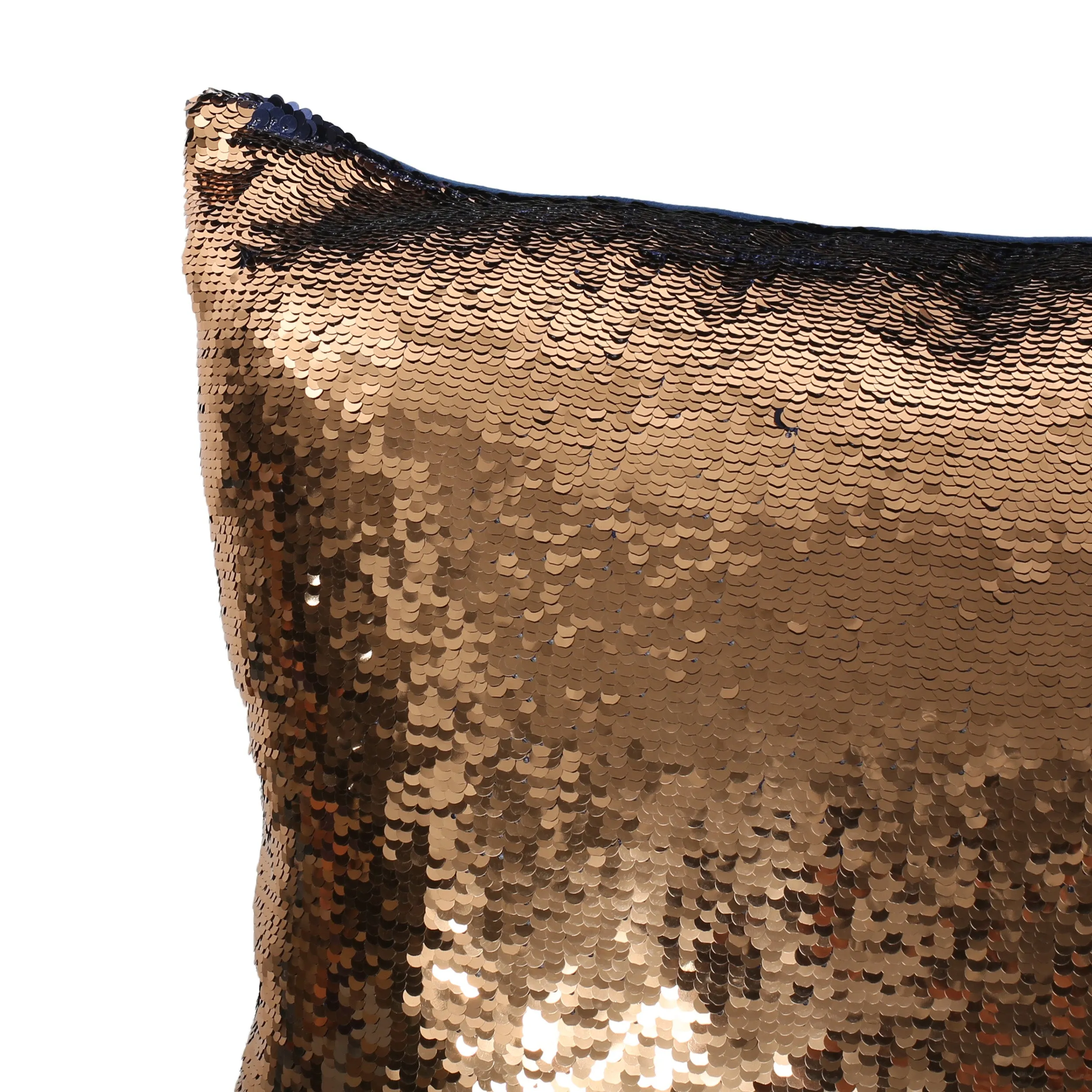 Jennifer Glam Square Reversible Sequin Pillow Cover