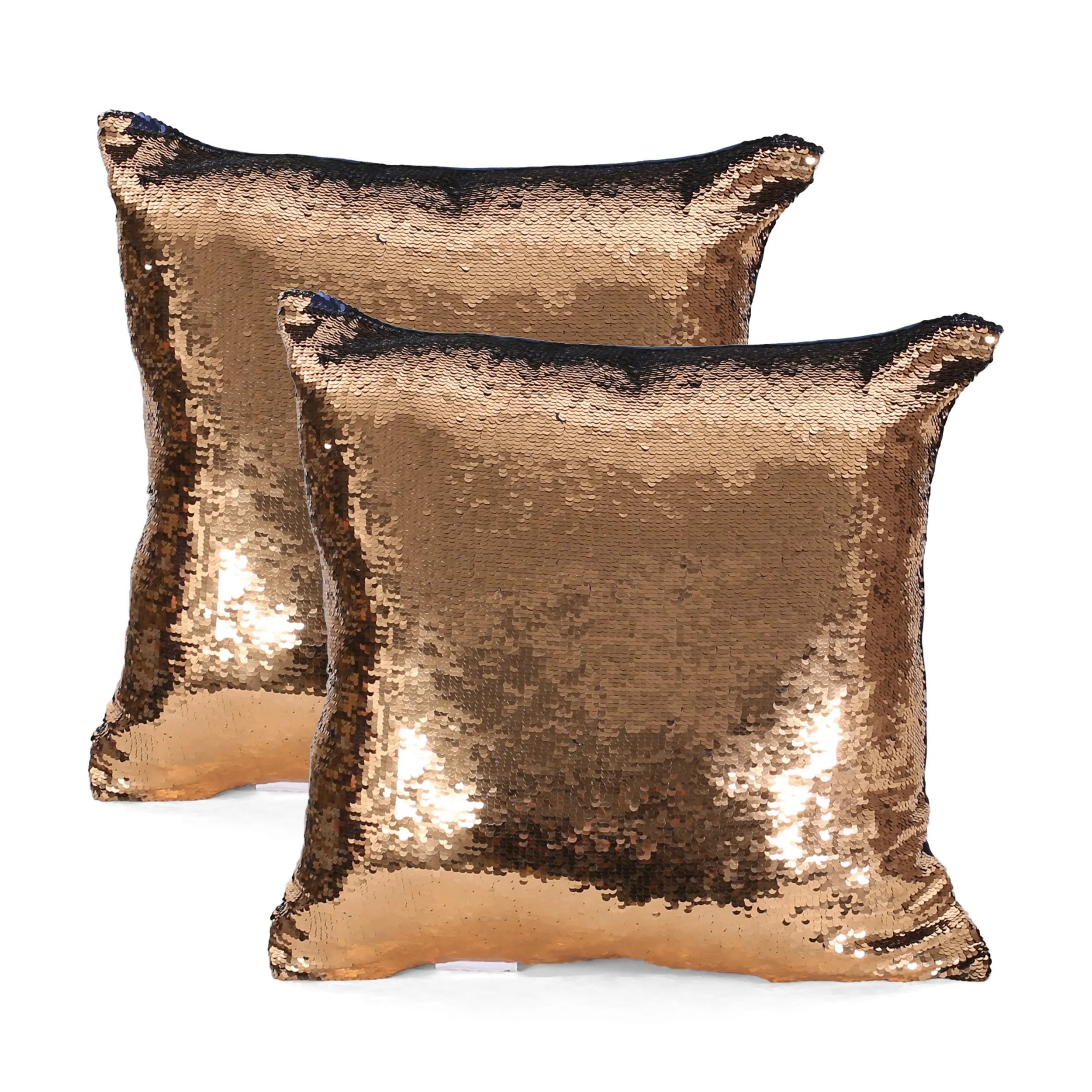 Jennifer Glam Square Reversible Sequin Throw Pillow