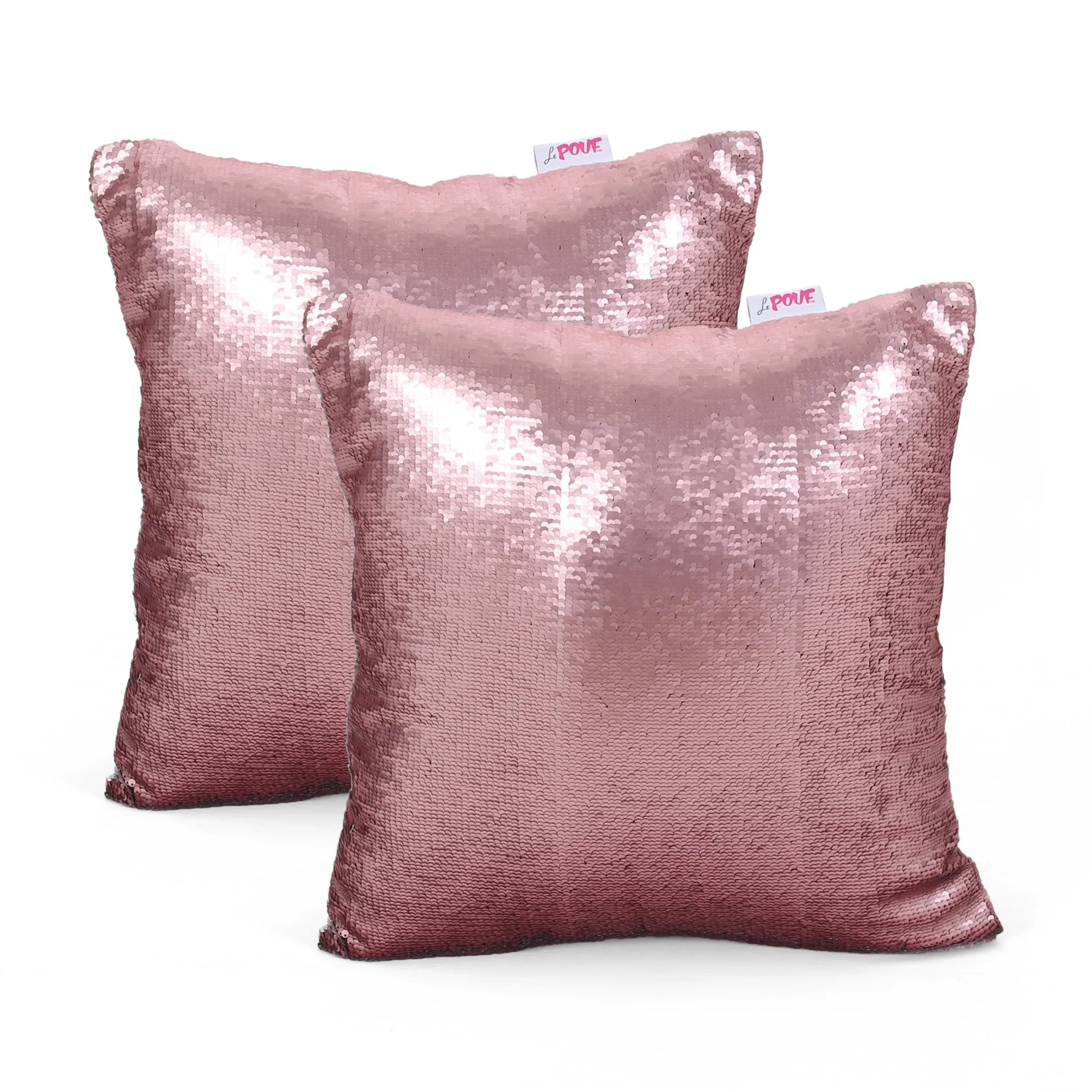 Jennifer Glam Square Reversible Sequin Throw Pillow