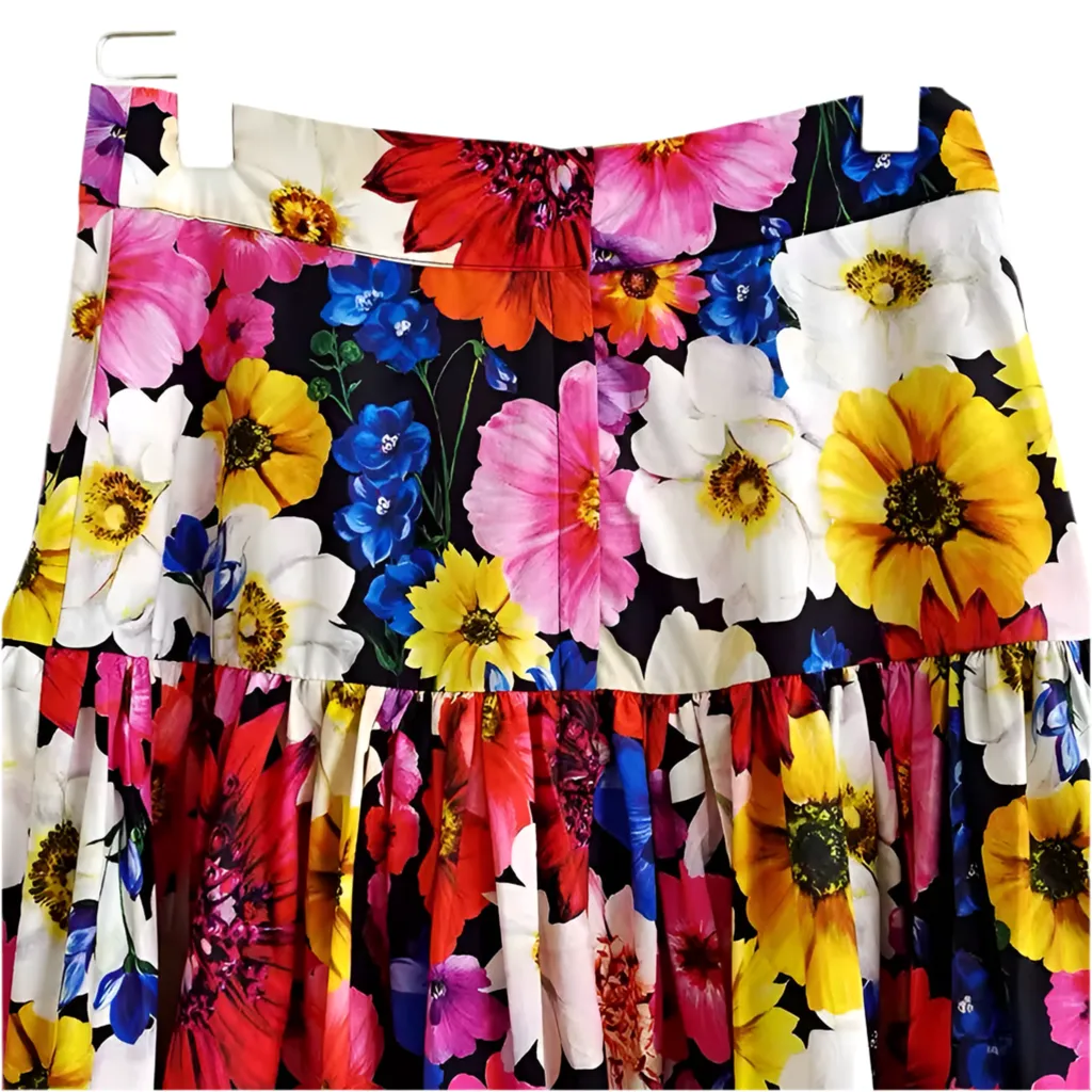 Johanna Pink Floral Midi Skirt