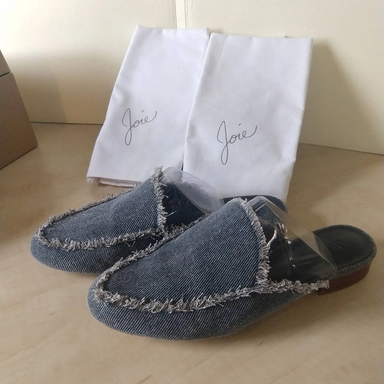 Joie Delaney Denim Mules Slides