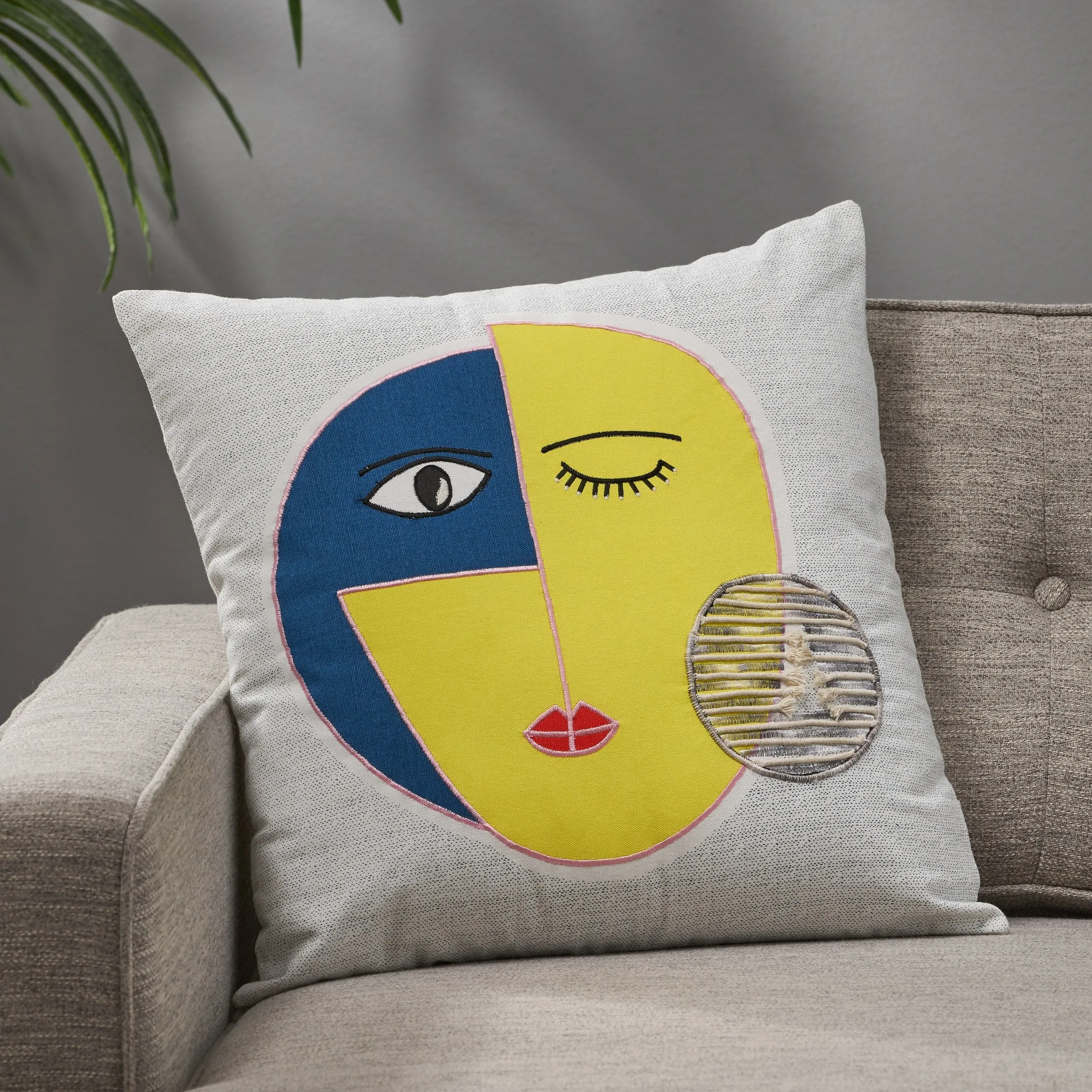 Kaysn Cotton Throw Pillow