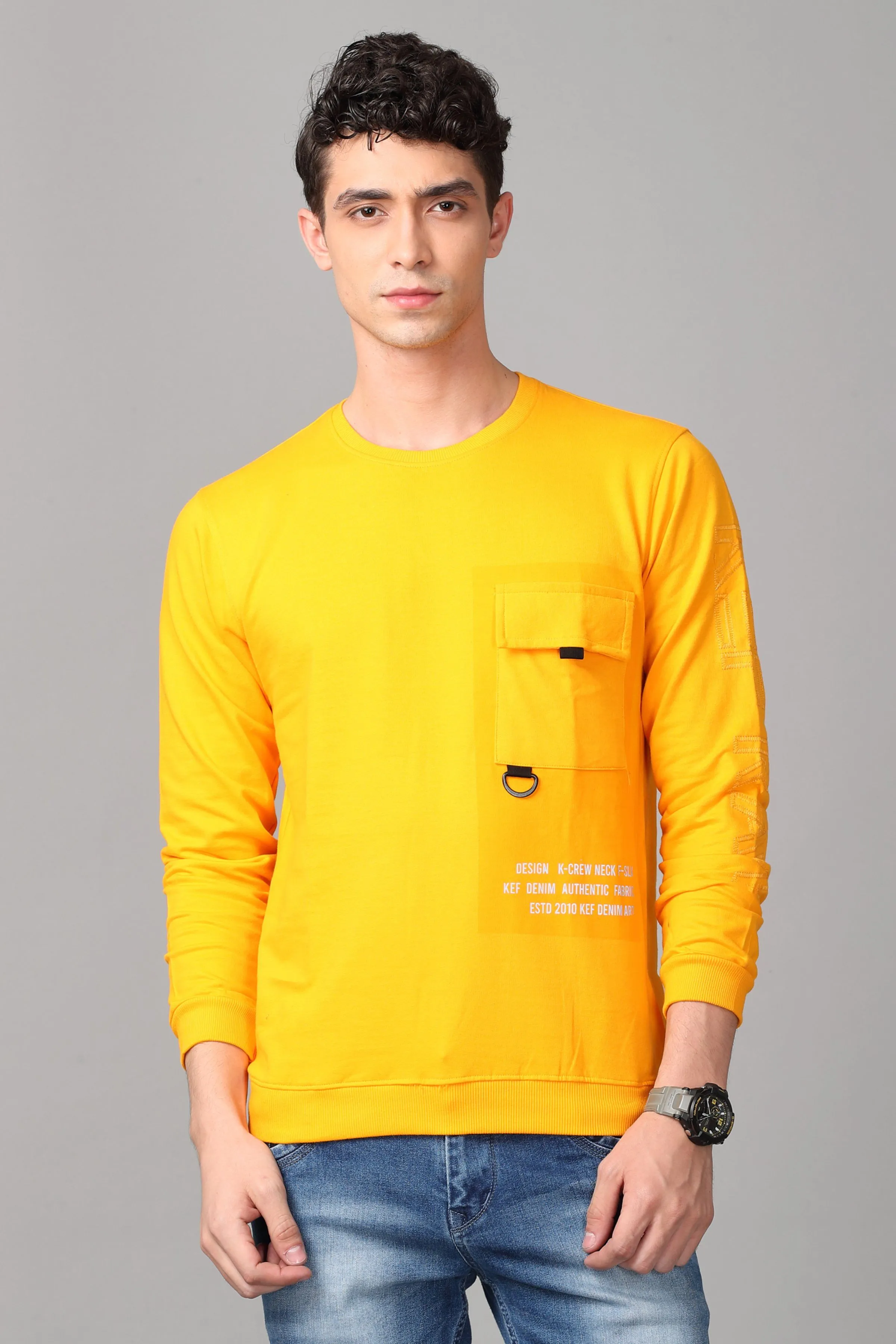 KEF Men's Sweater Yellow