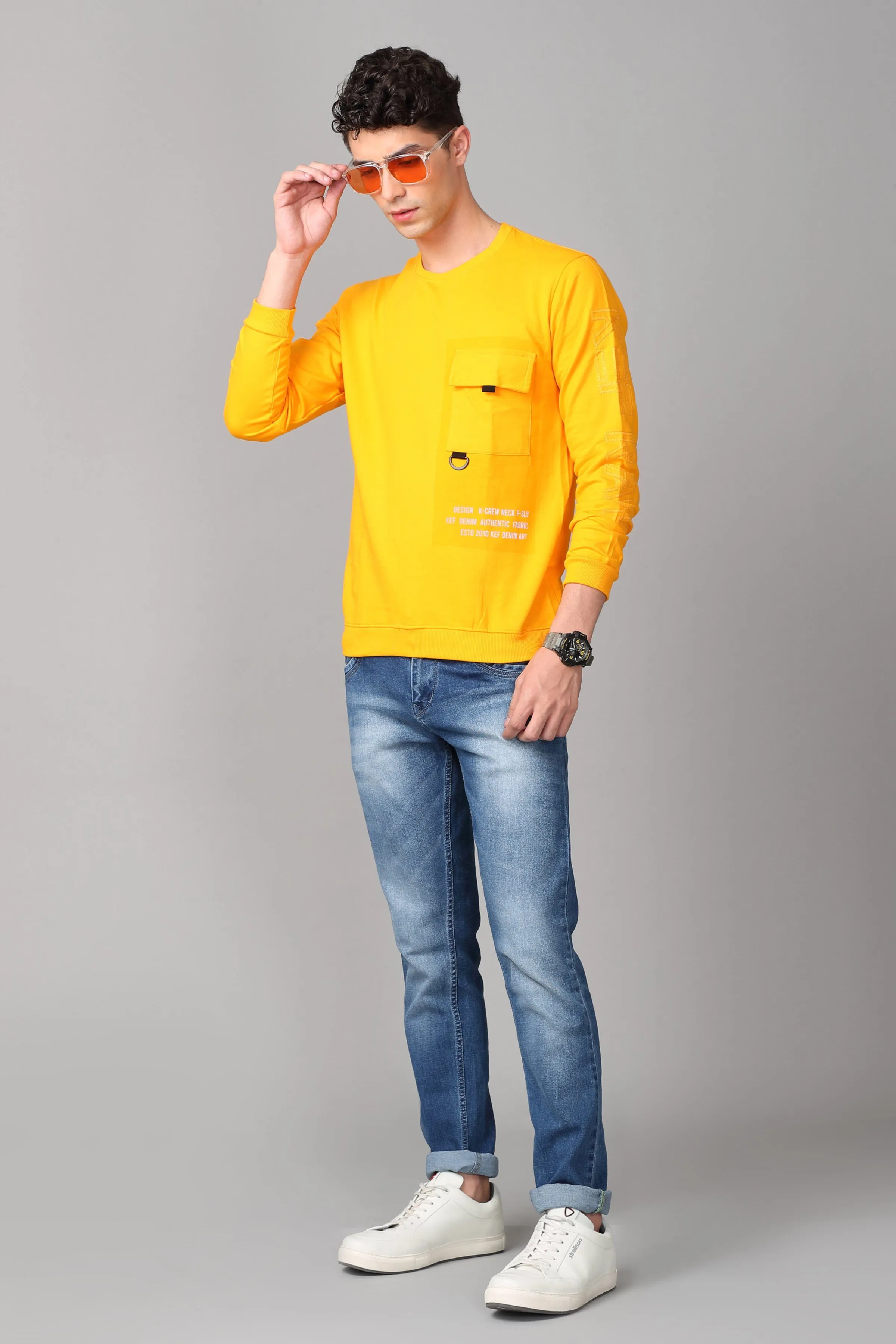 KEF Men's Sweater Yellow