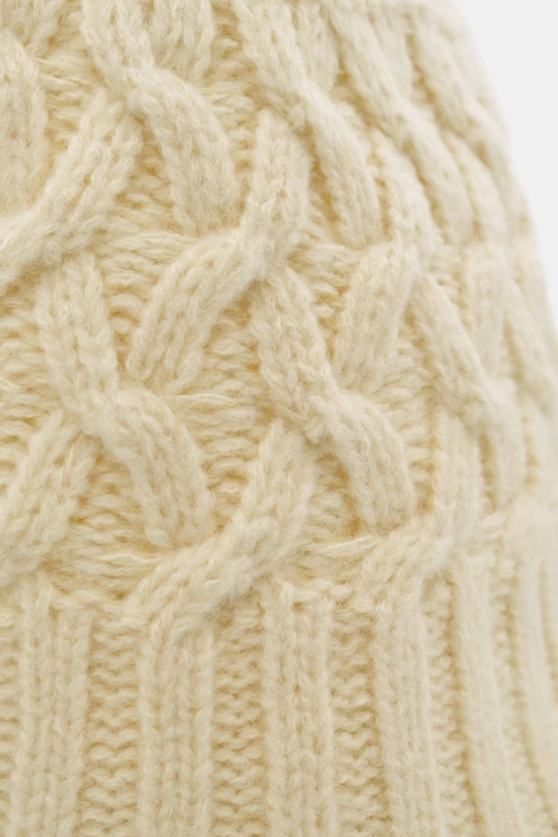 Knit Bucket Hat, Ivory