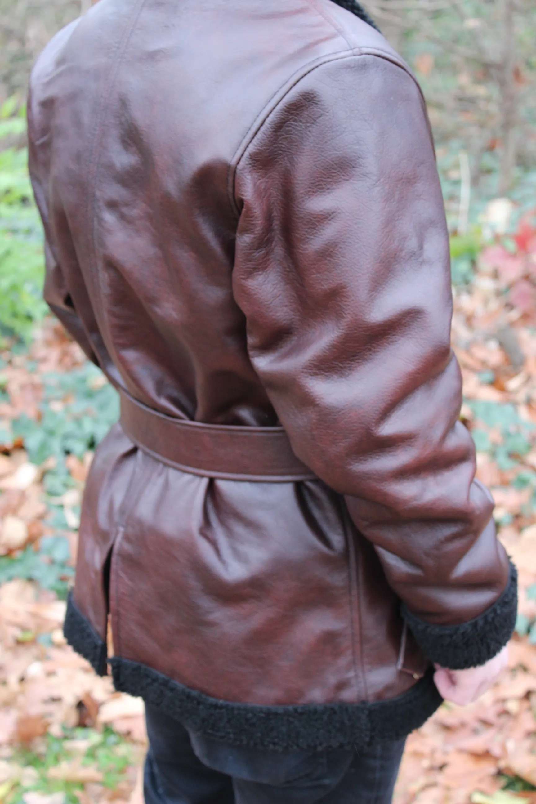 Leather and Shearling Coat