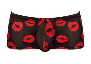 Male Power Kiss Me Mini Short Sheer Lips