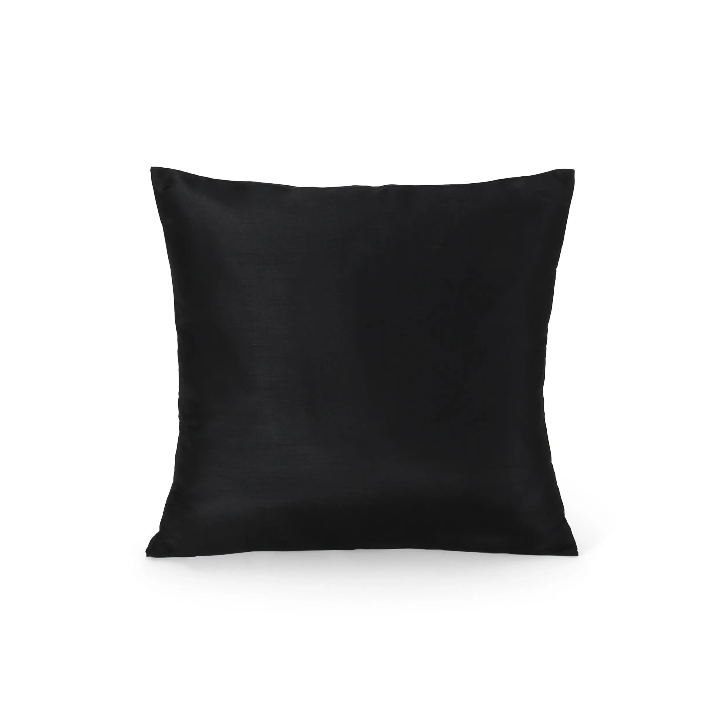 Maria Modern Fabric Throw Pillow Cover, Black