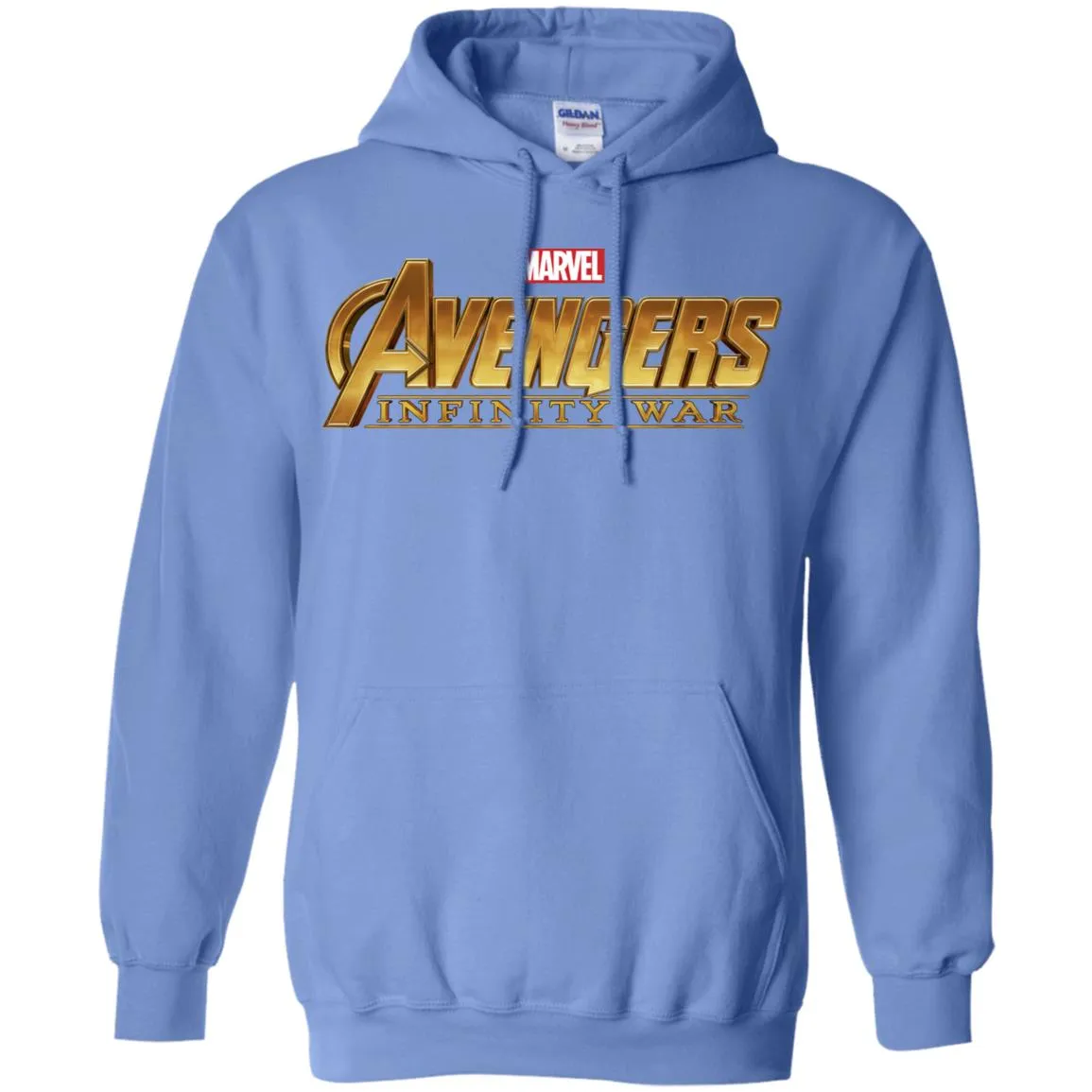 Marvel Avengers Infinity War Golden Logo Pullover Hoodie Sweatshirt