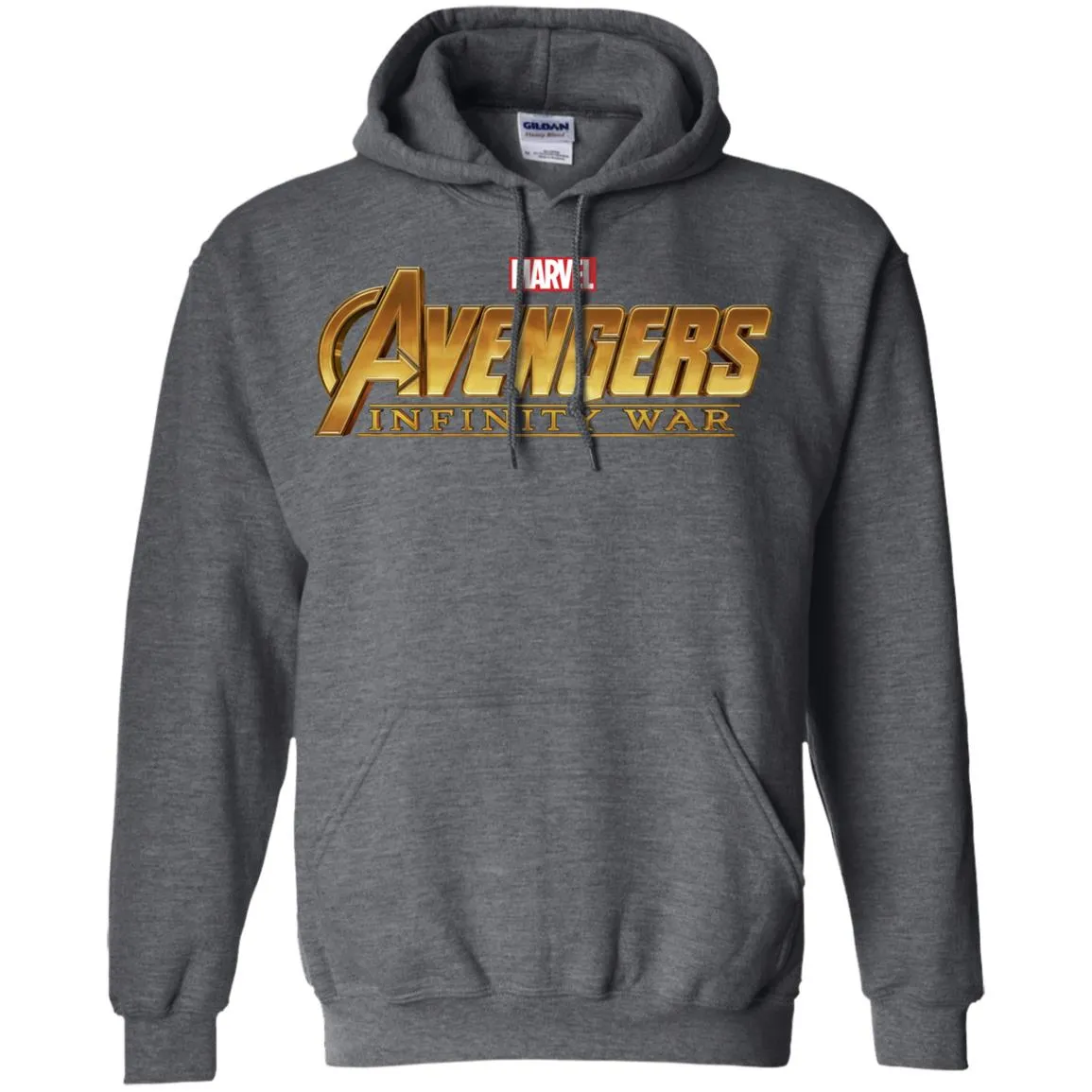 Marvel Avengers Infinity War Golden Logo Pullover Hoodie Sweatshirt