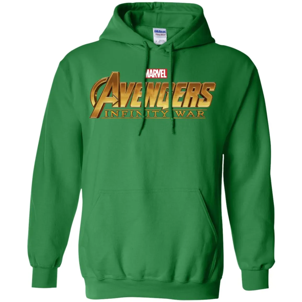 Marvel Avengers Infinity War Golden Logo Pullover Hoodie Sweatshirt