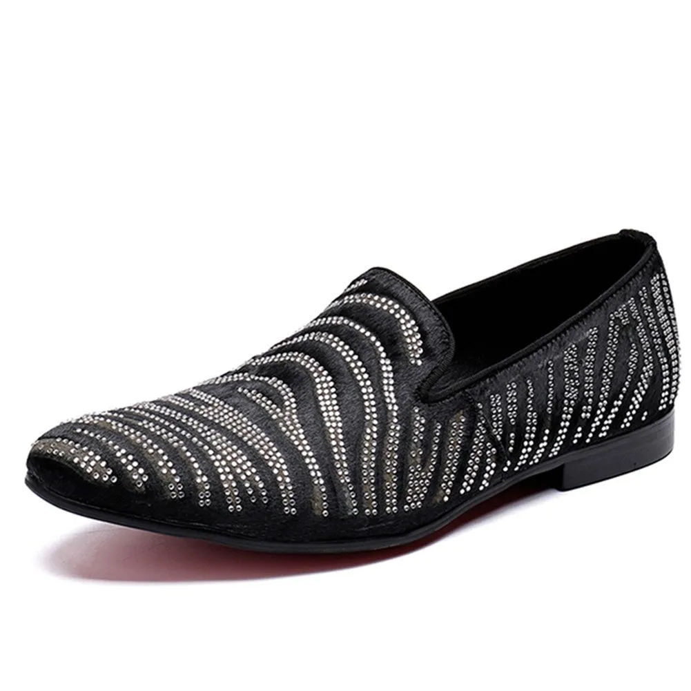 Men Slip on Oxford Shoes with Decoration Pointed