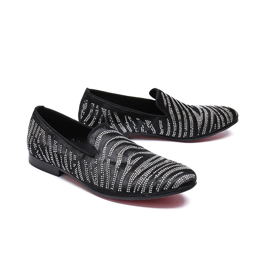 Men Slip on Oxford Shoes with Decoration Pointed