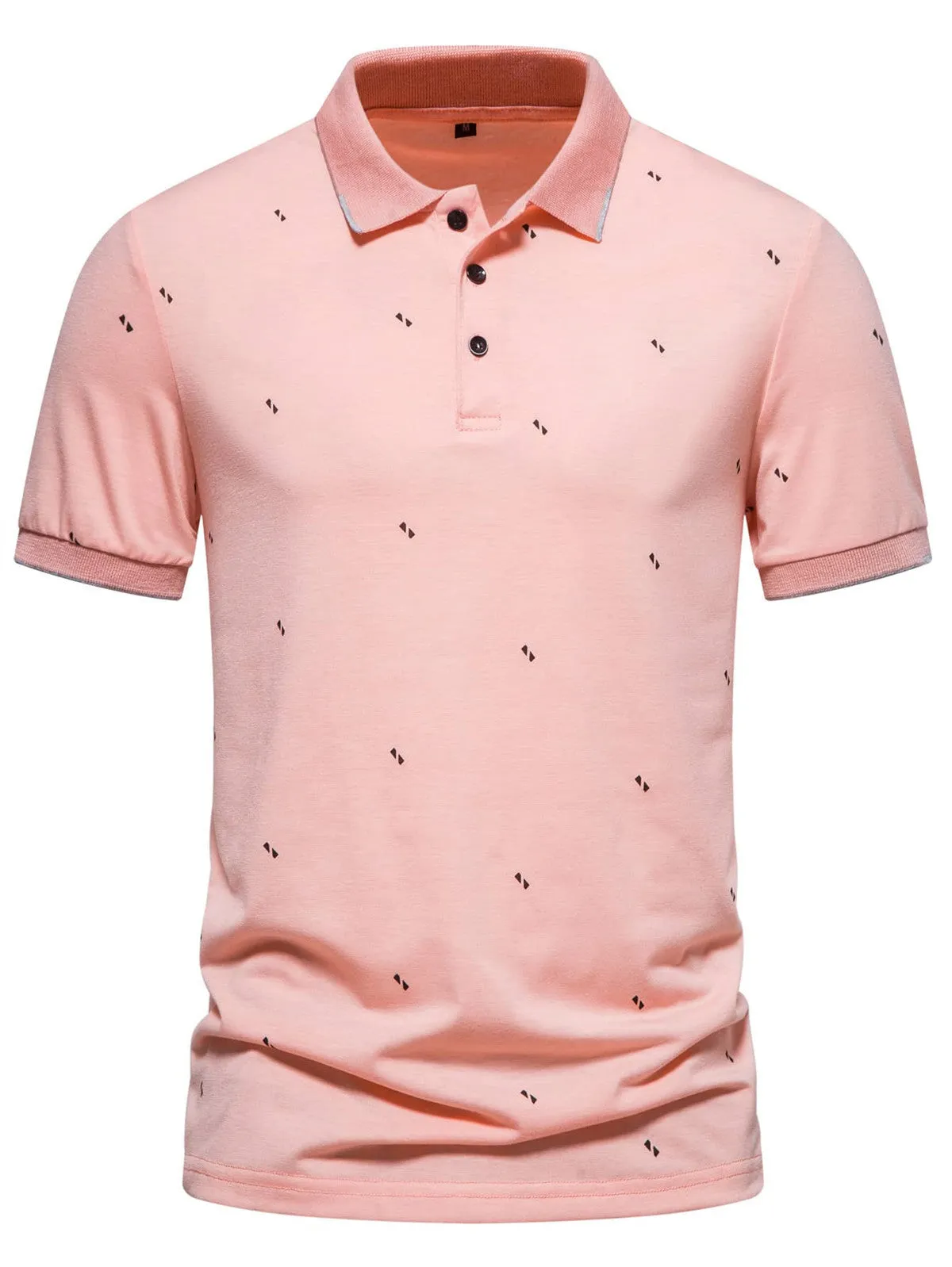 Men's Short-sleeved Polo Shirt Fashionable Printed