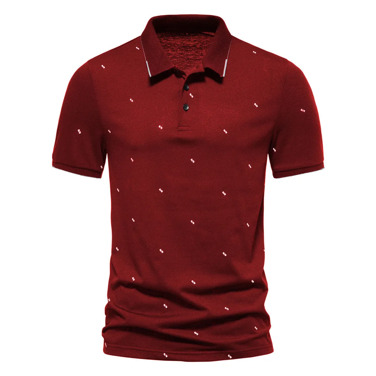 Men's Short-sleeved Polo Shirt Fashionable Printed