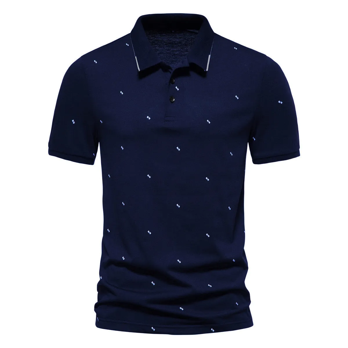 Men's Short-sleeved Polo Shirt Fashionable Printed