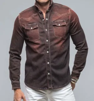 Men's Teleria Zed | Denim Snap Shirt | Rusty