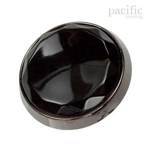 Metal Back Attachment Round Polyester Shank Jacket Coat Button