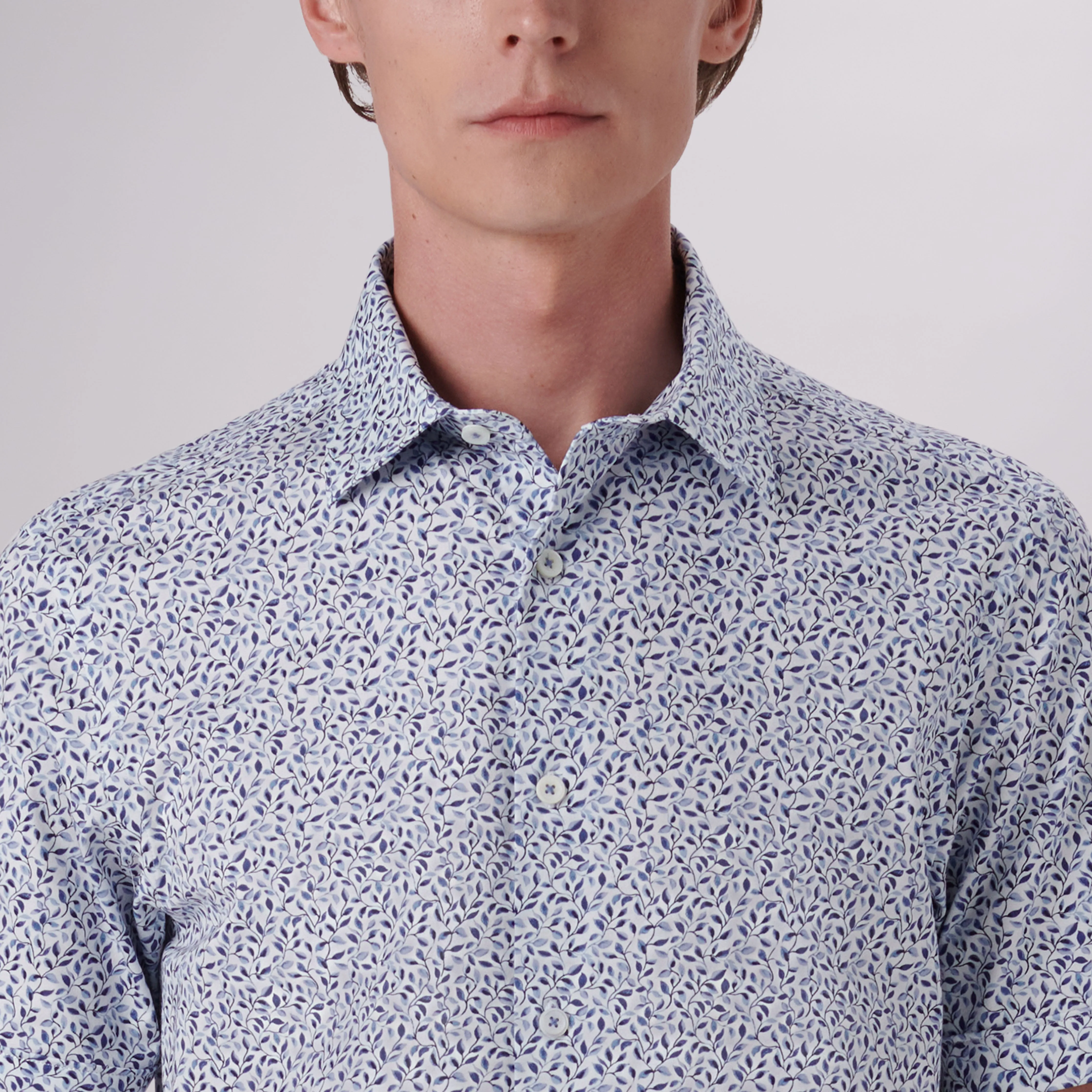 Miles Sprigs Print OoohCotton Short Sleeve Shirt