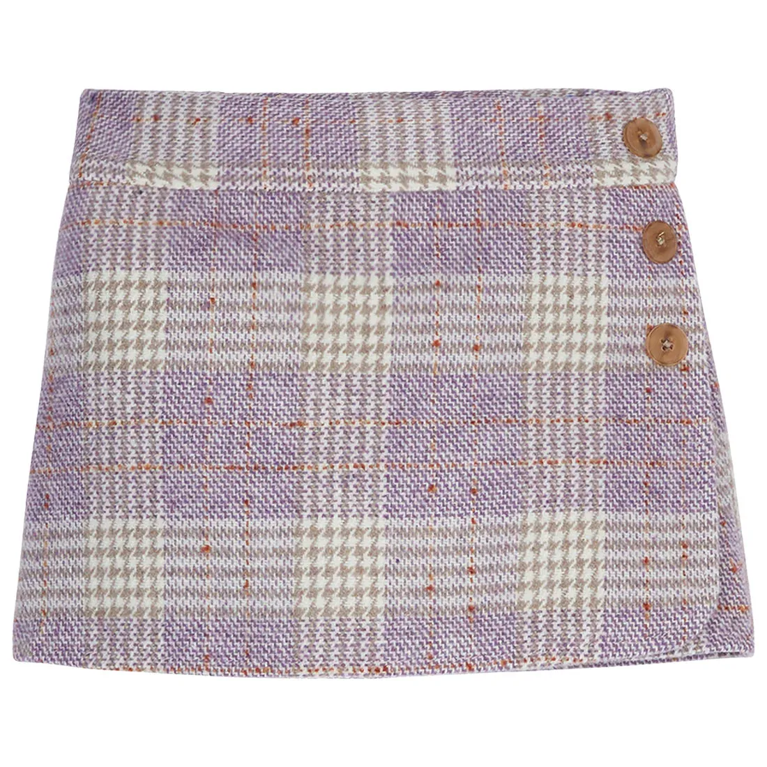 Mini Skort, Lilac Tweed