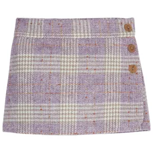 Mini Skort, Lilac Tweed