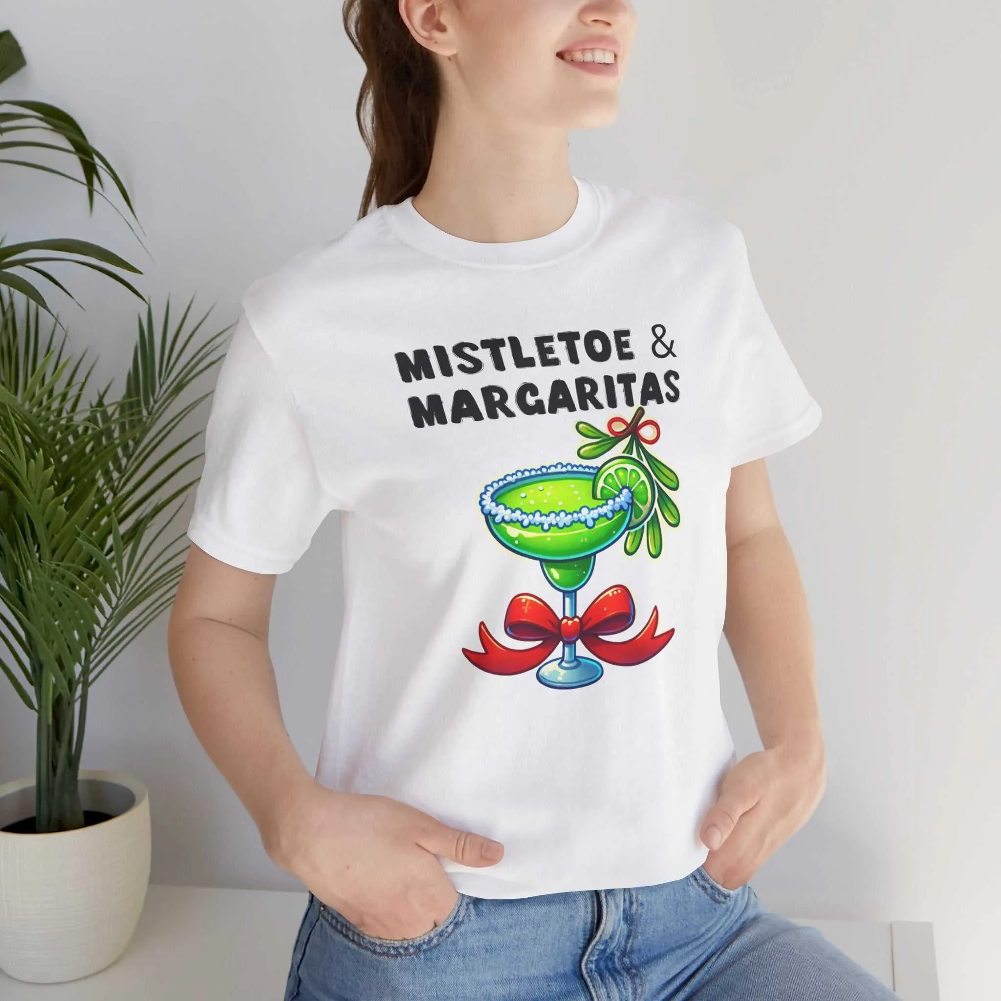 Mistletoe and Margaritas Shirt | Fun Holiday Apparel for Festive Cheer