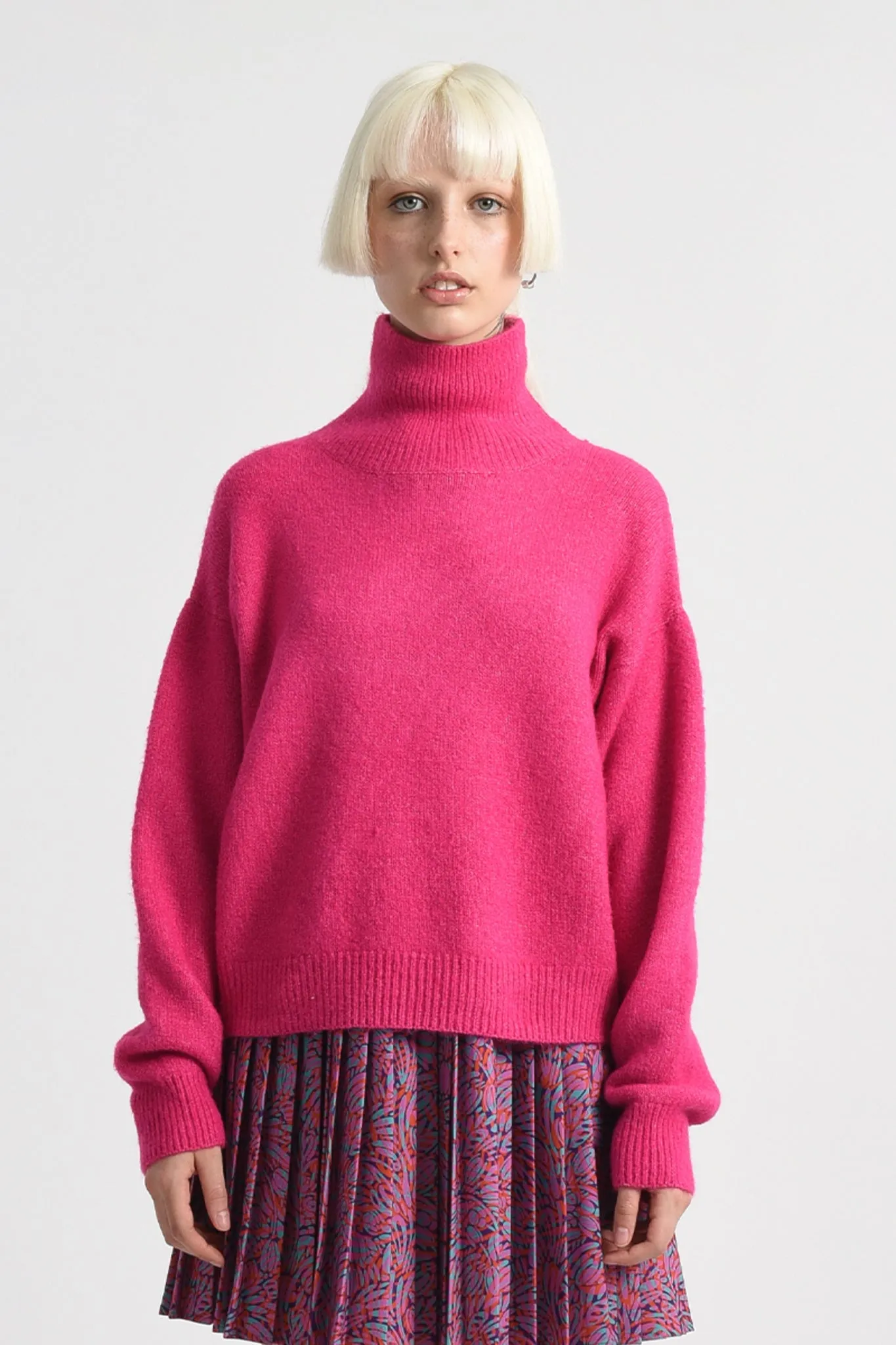 Molly Bracken Fuscia Knitted Sweater