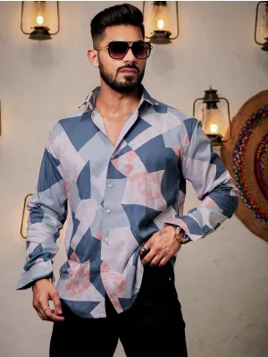 Multi Modal Cotton Print Premium Shirt