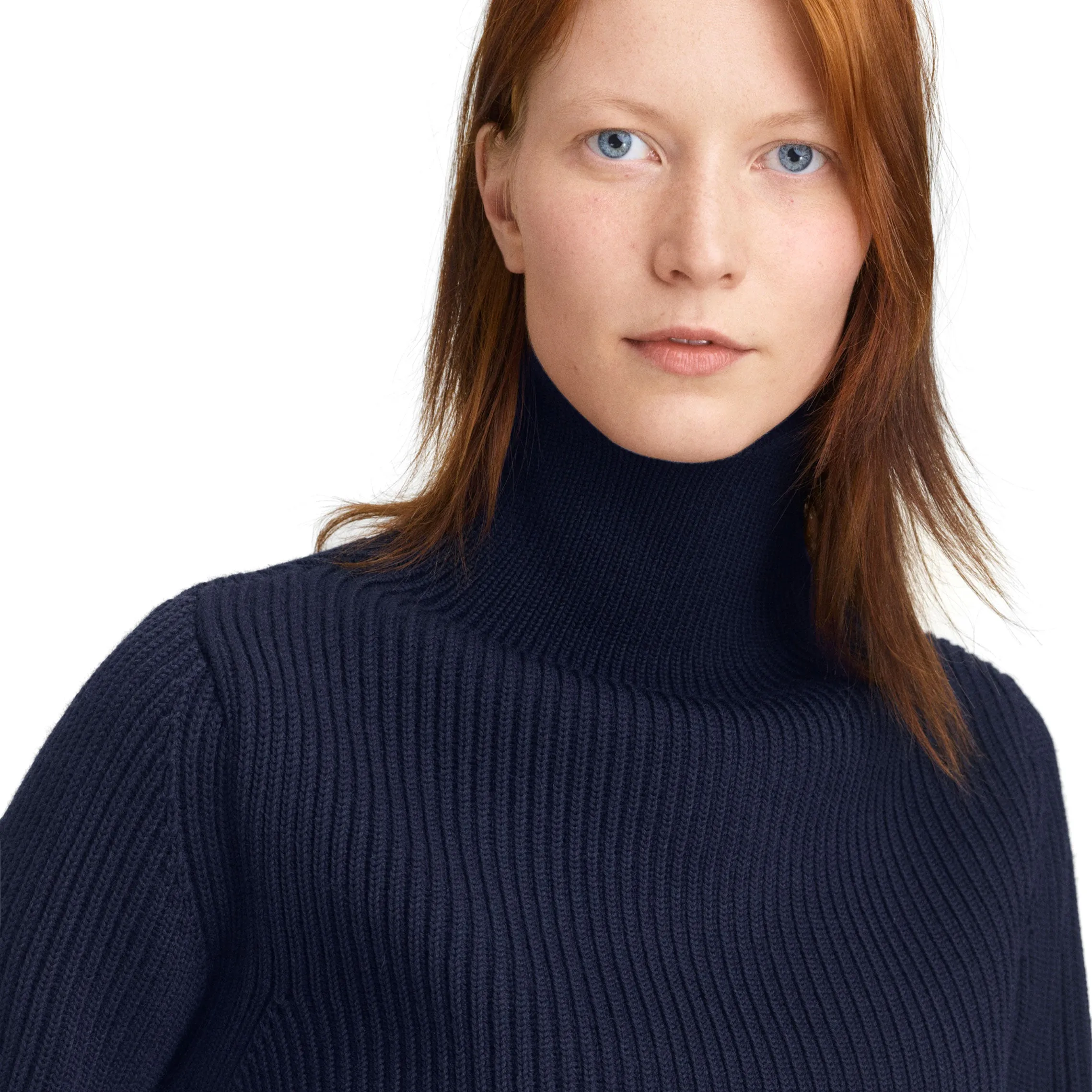 Navy Turtleneck Black