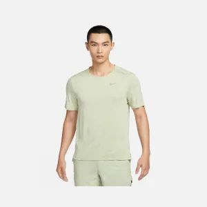 Nike Dri-FIT Rise 365 Men's Short-Sleeve Running Top -Olive Aura/Heather