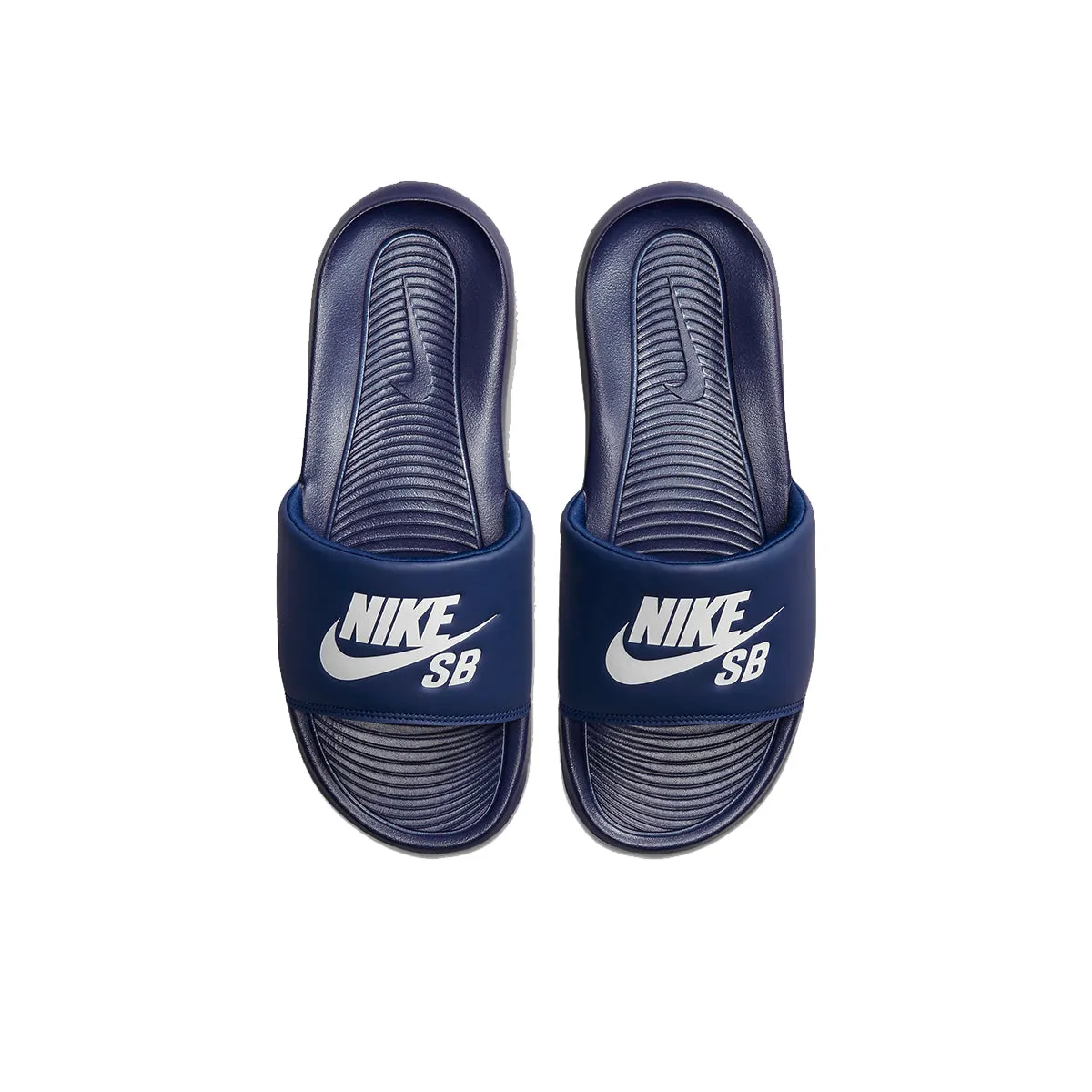 Nike SB Victori One Slides - Navy/White