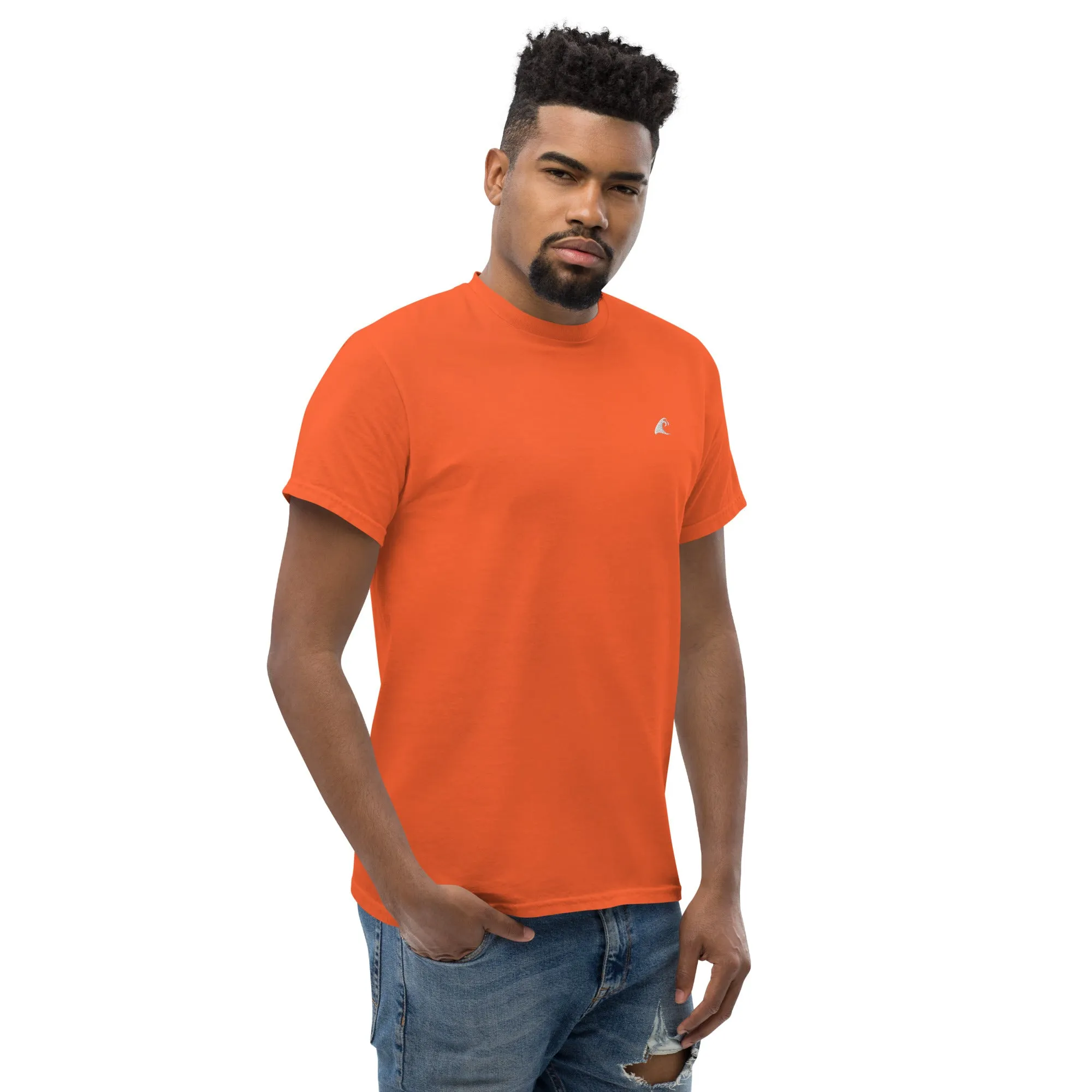 Orange Cotton T-Shirt with Extremely Stoked Epic Wave Logo