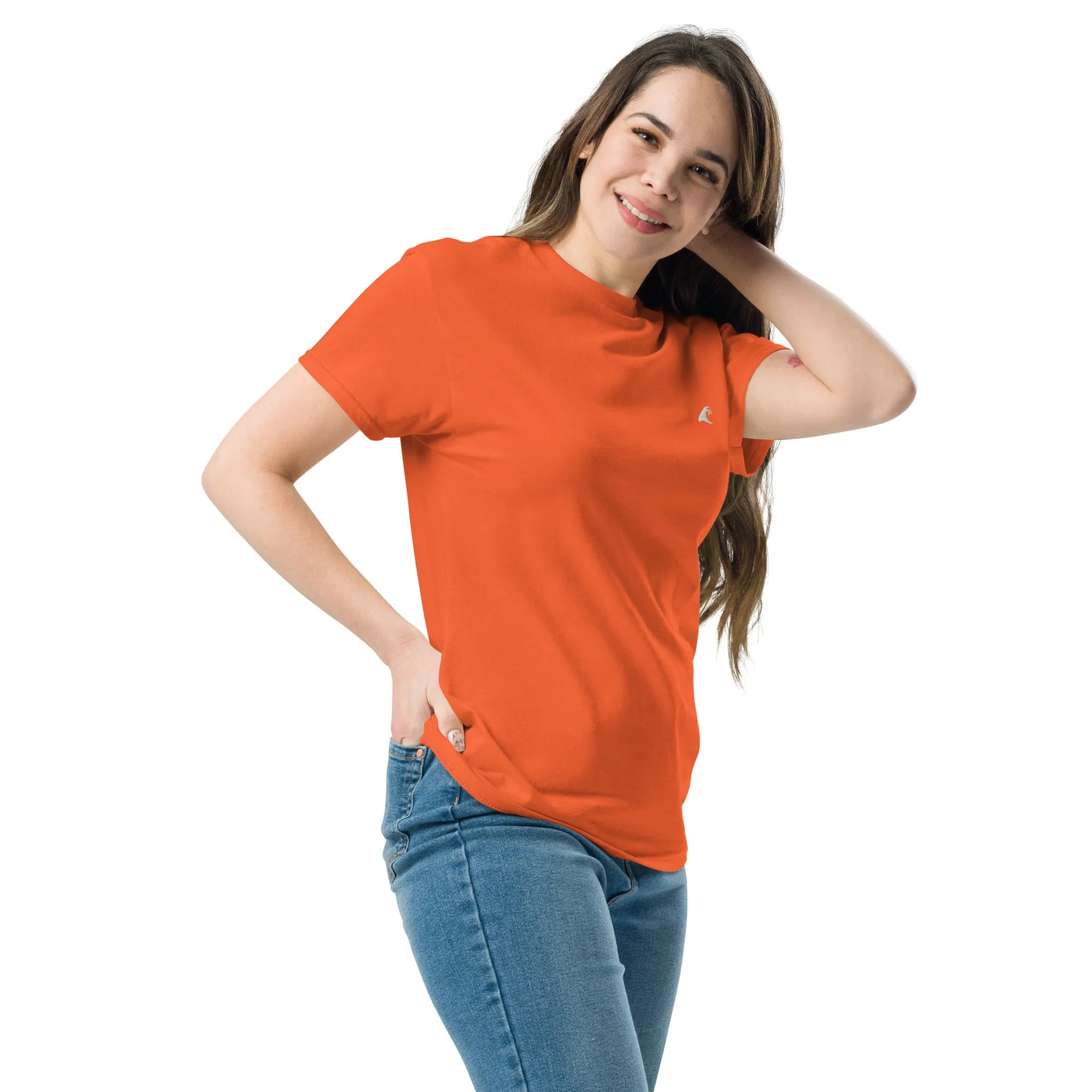 Orange Cotton T-Shirt with Extremely Stoked Epic Wave Logo