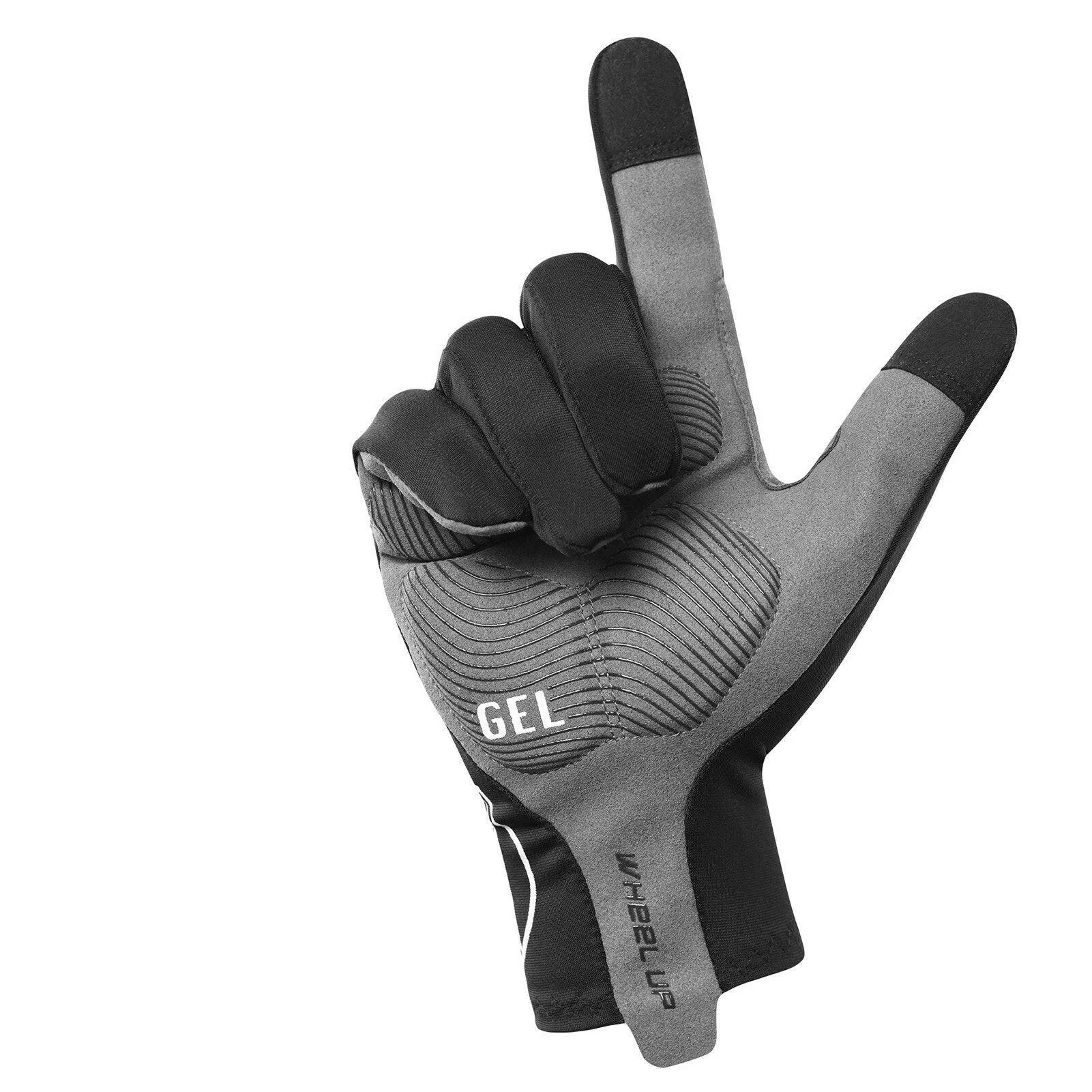 Outdoor Sports Gloves Touch Screen Design Cycling Gloves with Reflective Strips Anti-slip Gloves