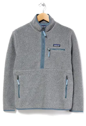 Patagonia Retro Pile Marsupial Women's Fleece Jacket - Salt Grey / Light Plume Grey