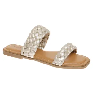 Pierre Dumas Women's Empress-27 Braided Sandal - Gold 21445-207