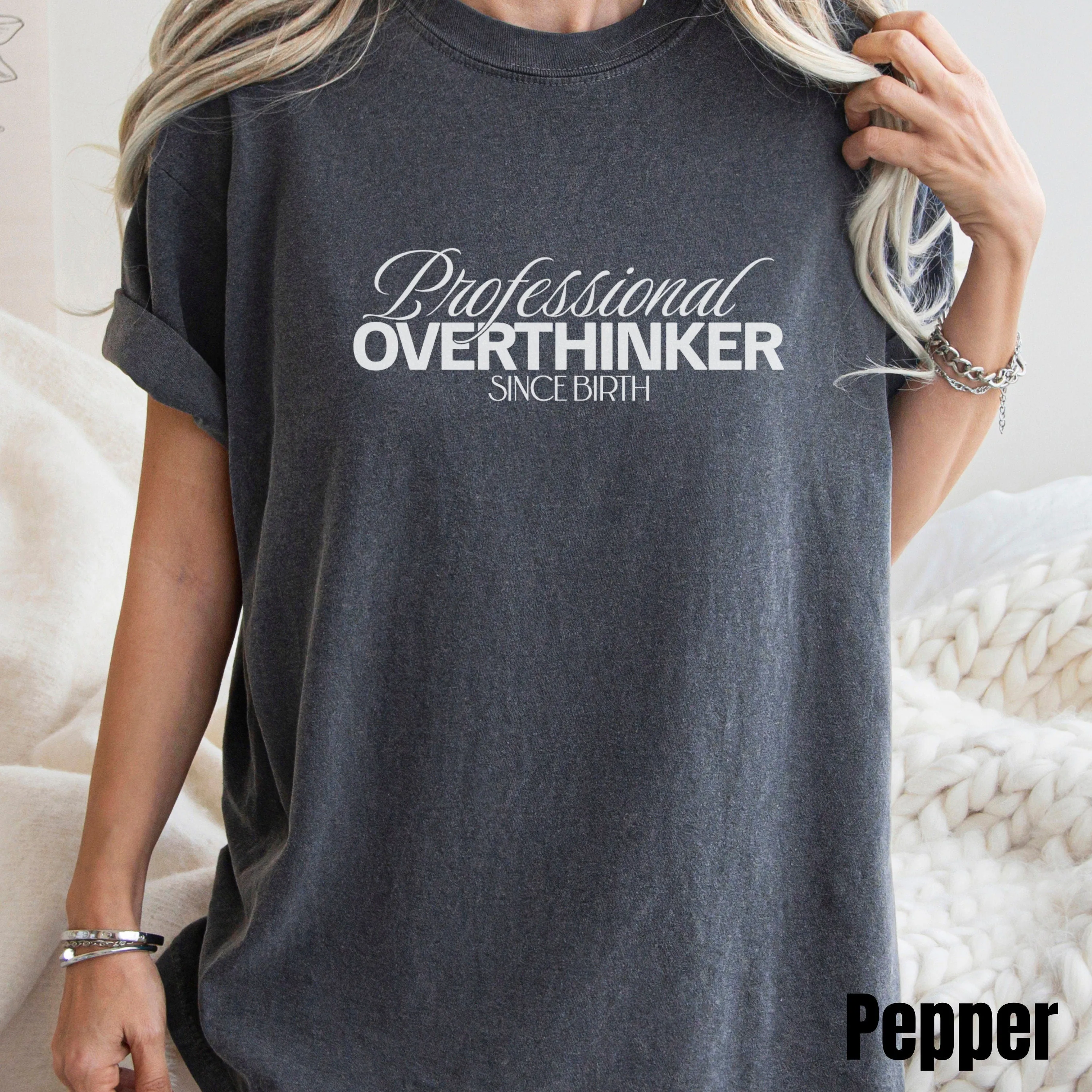 Professional Overthinker Shirt, Overthinker Shirt, Mental Health Shirt, Sarcastic Shirt, Funny Saying Shirt, Anxiety Shirt, Depression Shirt