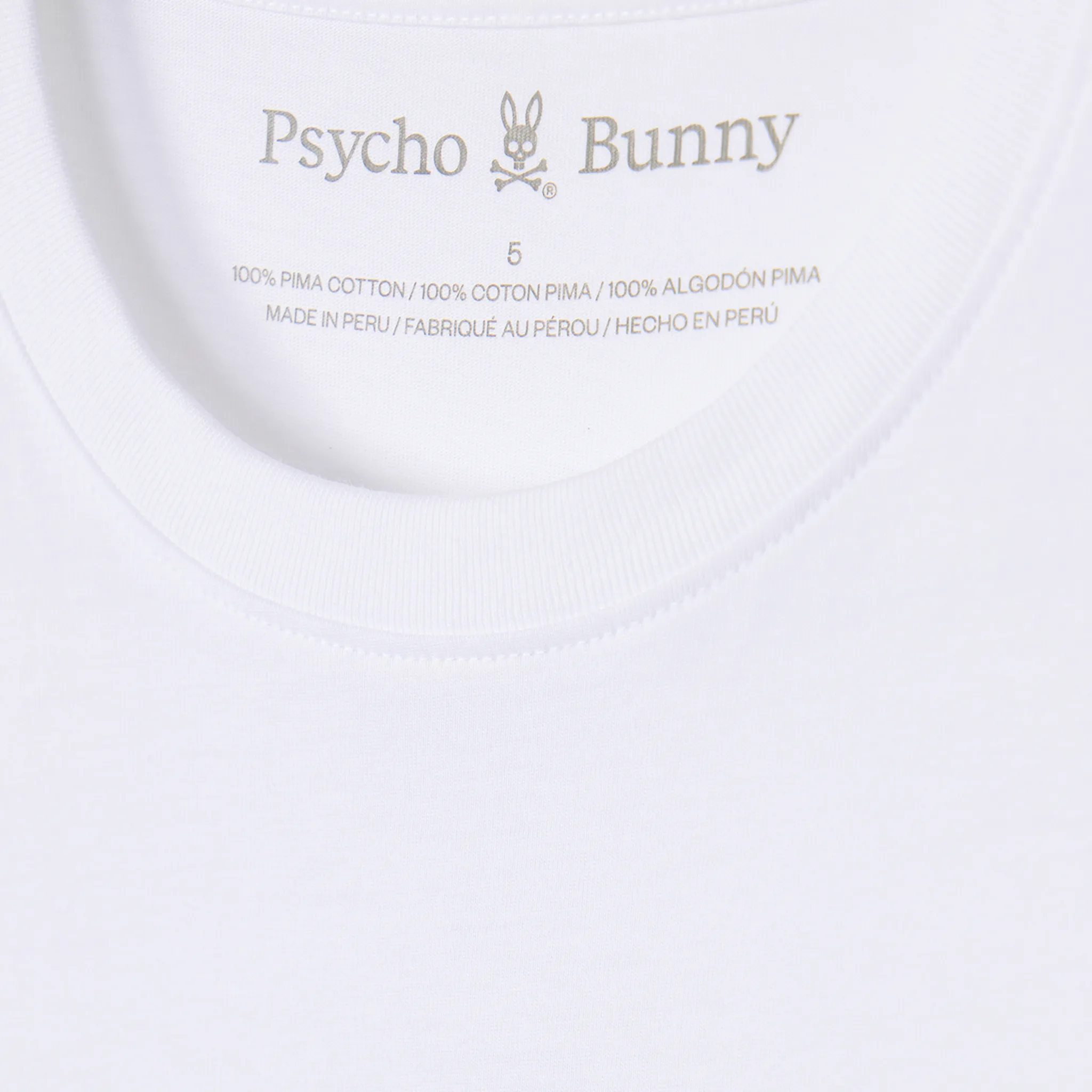 Psycho Bunny Randolph Graphic Tee (White)