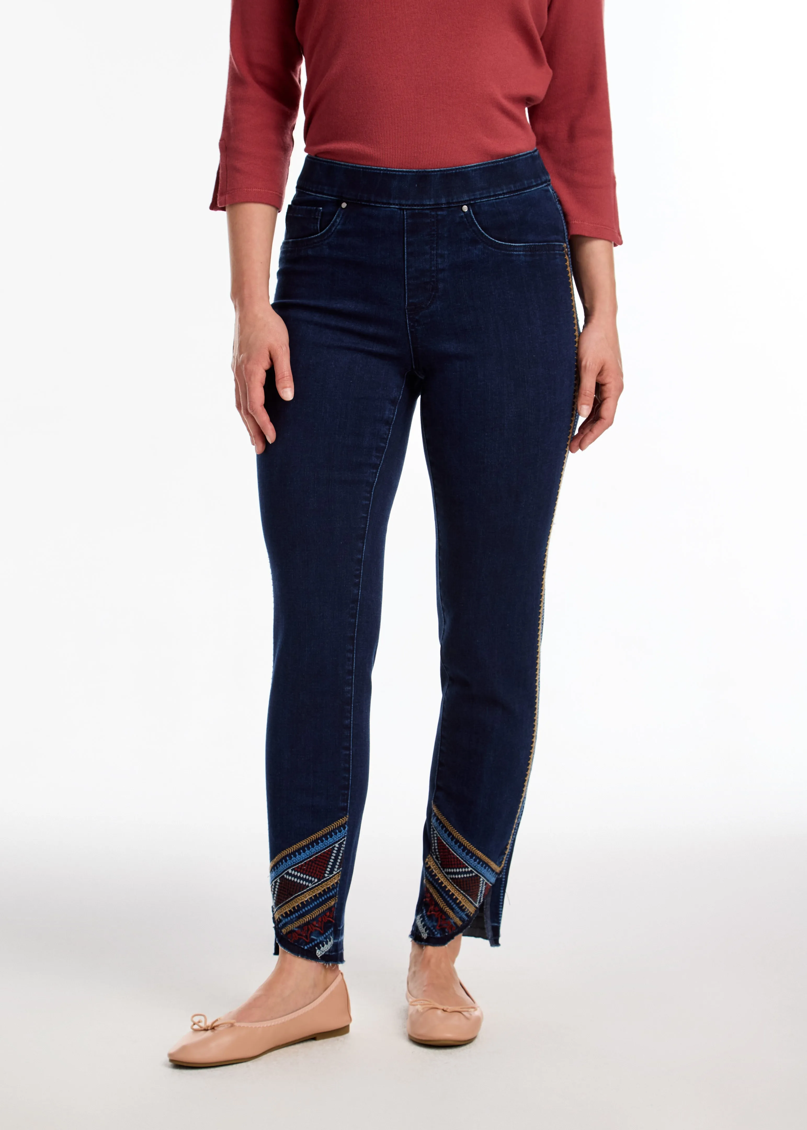 Pull-On Slim Ankle Denim