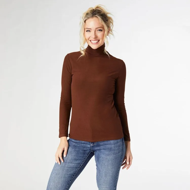 Reign Long Sleeve Turtleneck | Espresso