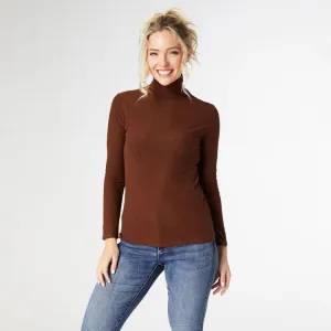 Reign Long Sleeve Turtleneck | Espresso