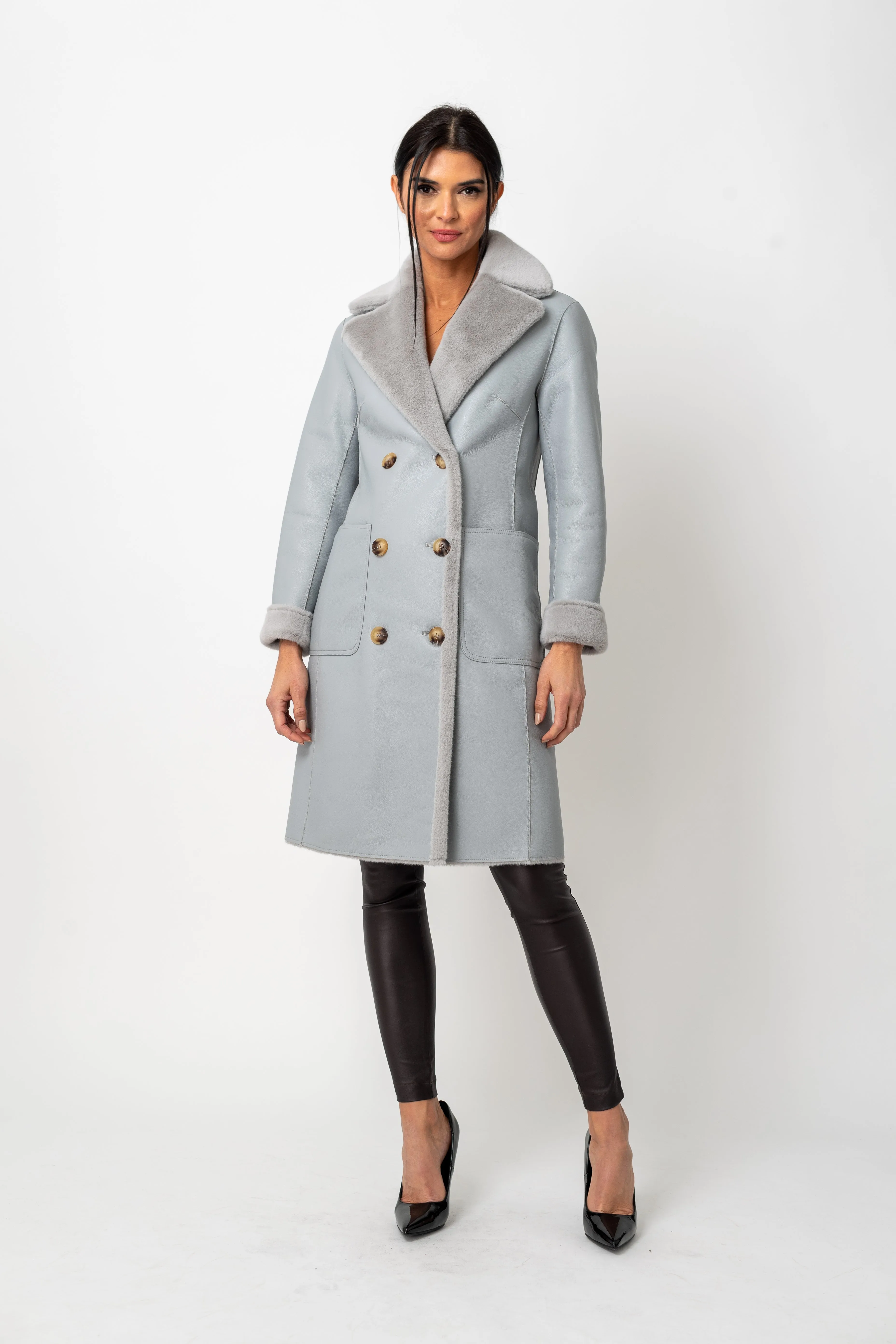 Reversible Faux Shearling Coat Jacket